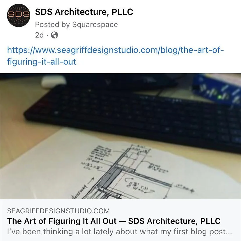 The Art of Figuring It All Out.  The first blog post on the new website!  Enjoy.  Link in the bio!