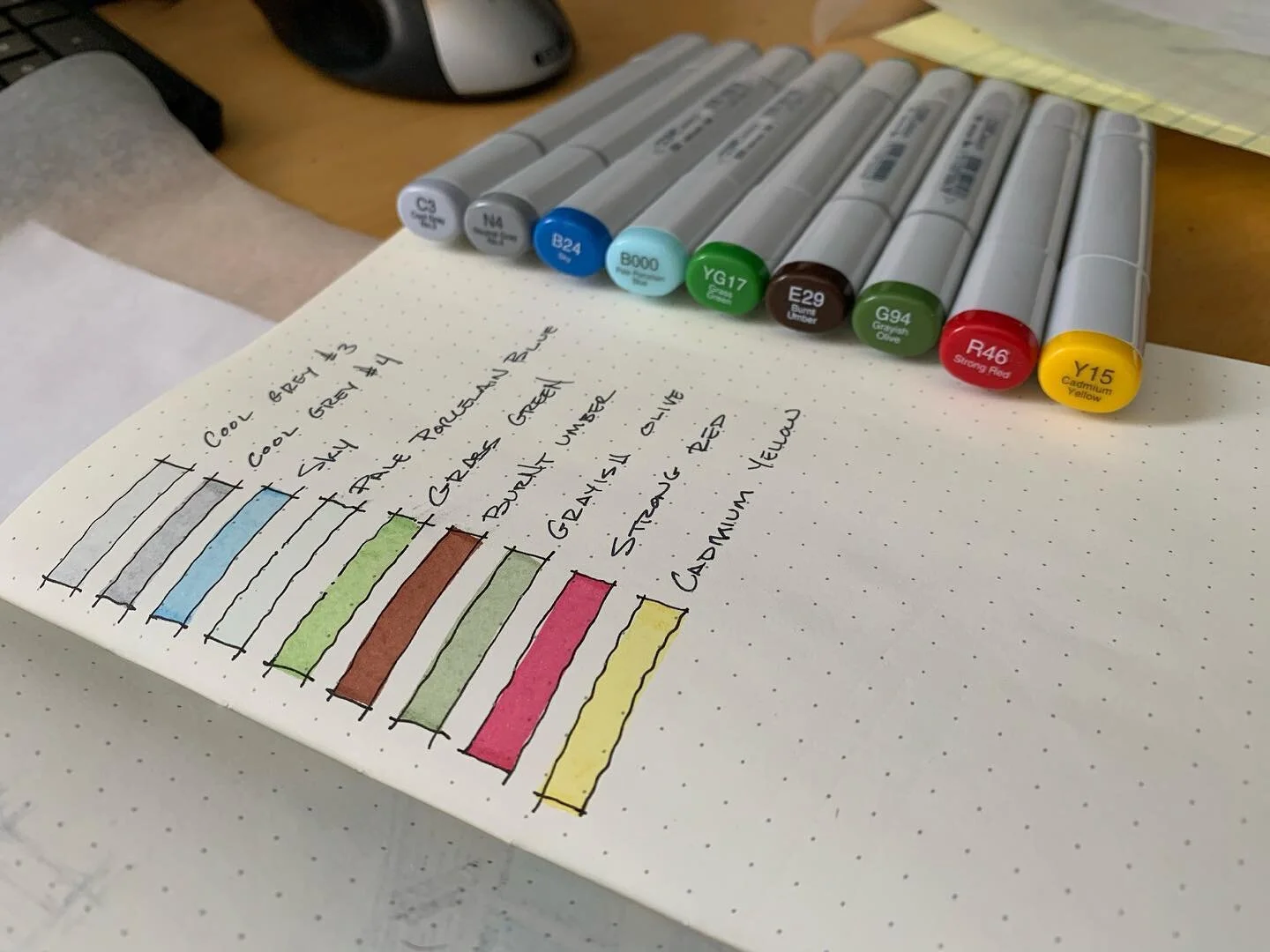 Finally picked up some Copic markers...we&rsquo;ll see how the compare to my trusty Ad markers...the not rolling away is a plus...