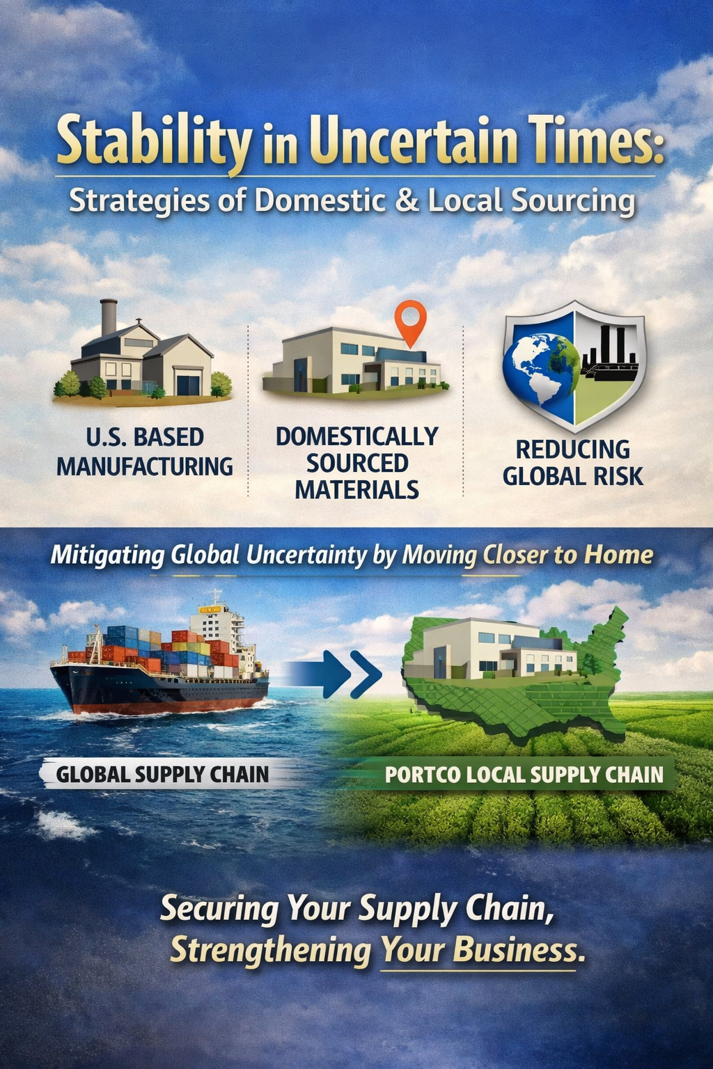Stability in Uncertain Times: Strategies of Domestic &amp; Local Sourcing