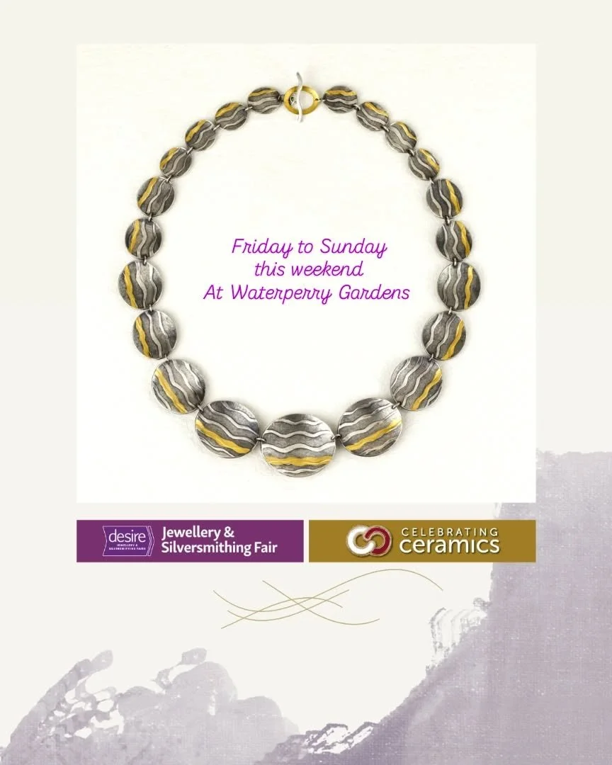 Yes, it's packing day today, on the road tomorrow,  lift off Friday!  It all happens so quickly, well, only when you get on with it, so I better had. 🤣
Link to tickets in the bio.
Hope to see you.
#craftinfocus#waterperry#waterperrygardens #jeweller