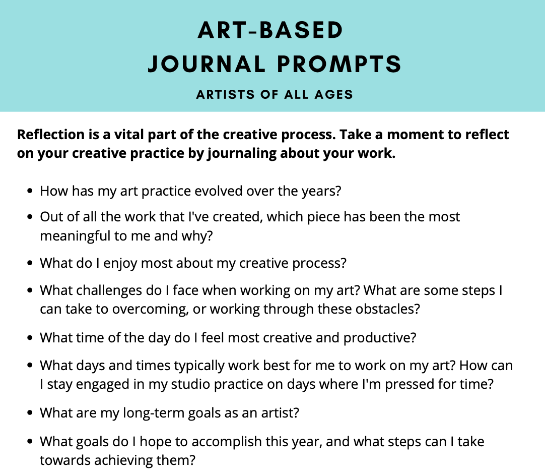 FREE Art-Based Journal Prompts, All Ages