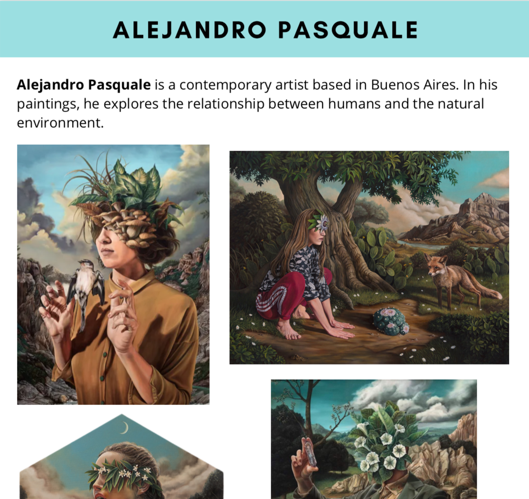 FREE Contemporary Artist Guide: Alejandro Pasquale, Grades 6-12