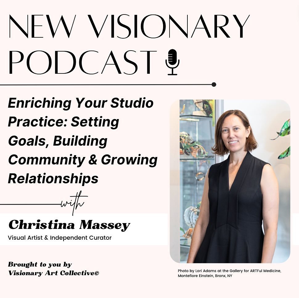 New podcast episode!💥🎙️ Join us as we explore the inspiring journey of NYC-based artist and independent curator, Christina Massey. 

From her origins in a small Californian town to the bustling art scene of New York City, Christina shares the compe