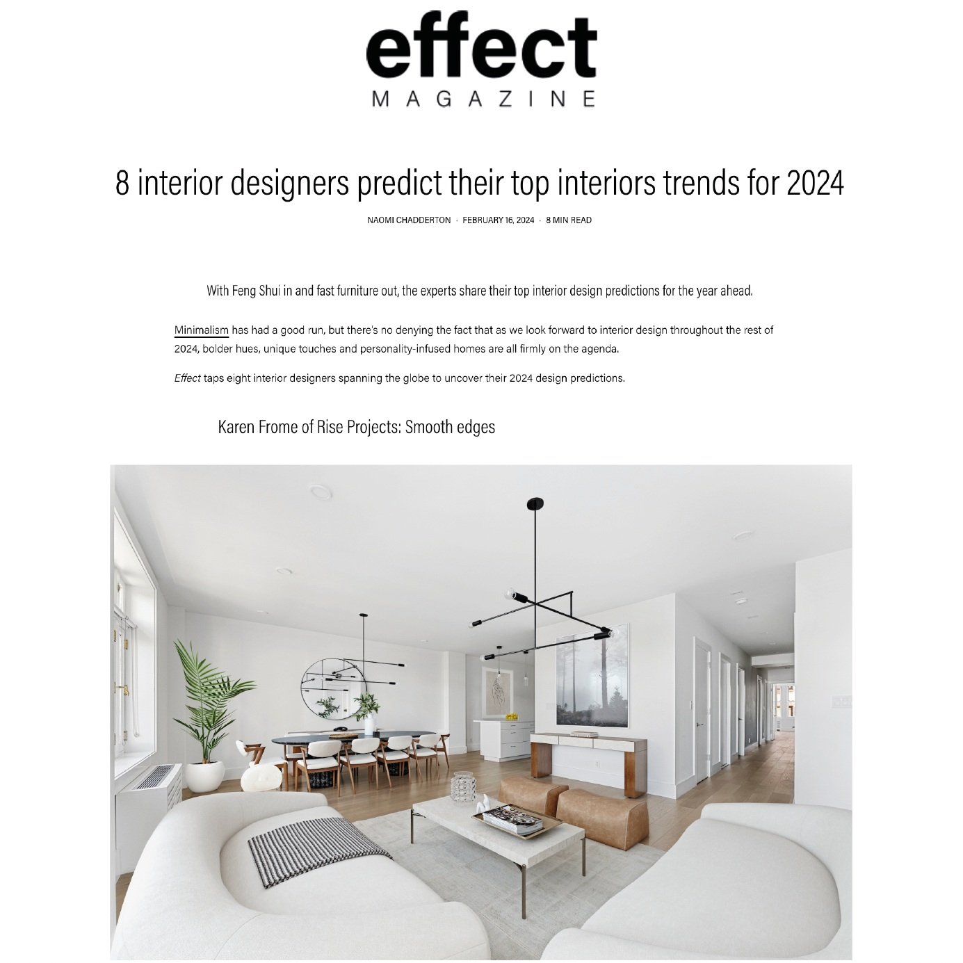EFFECT MAGAZINE TAPS RISE PROJECTS