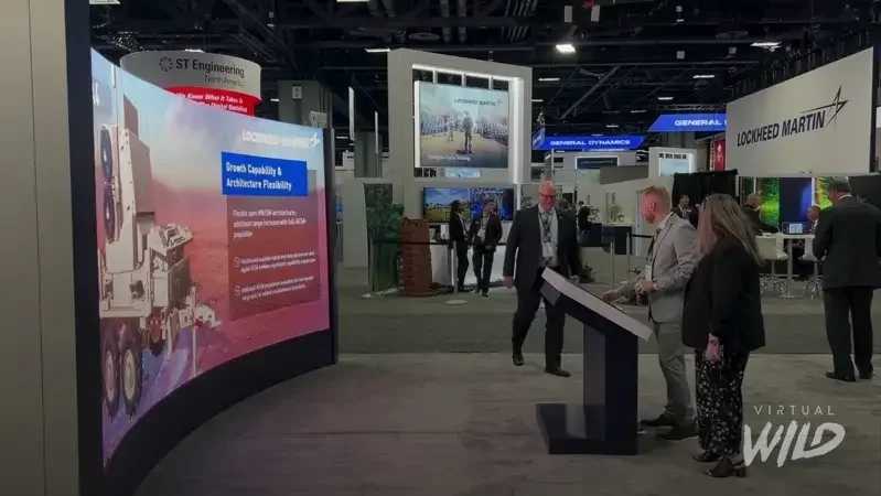 Sentinel A4 sales conversation on the AUSA show floor