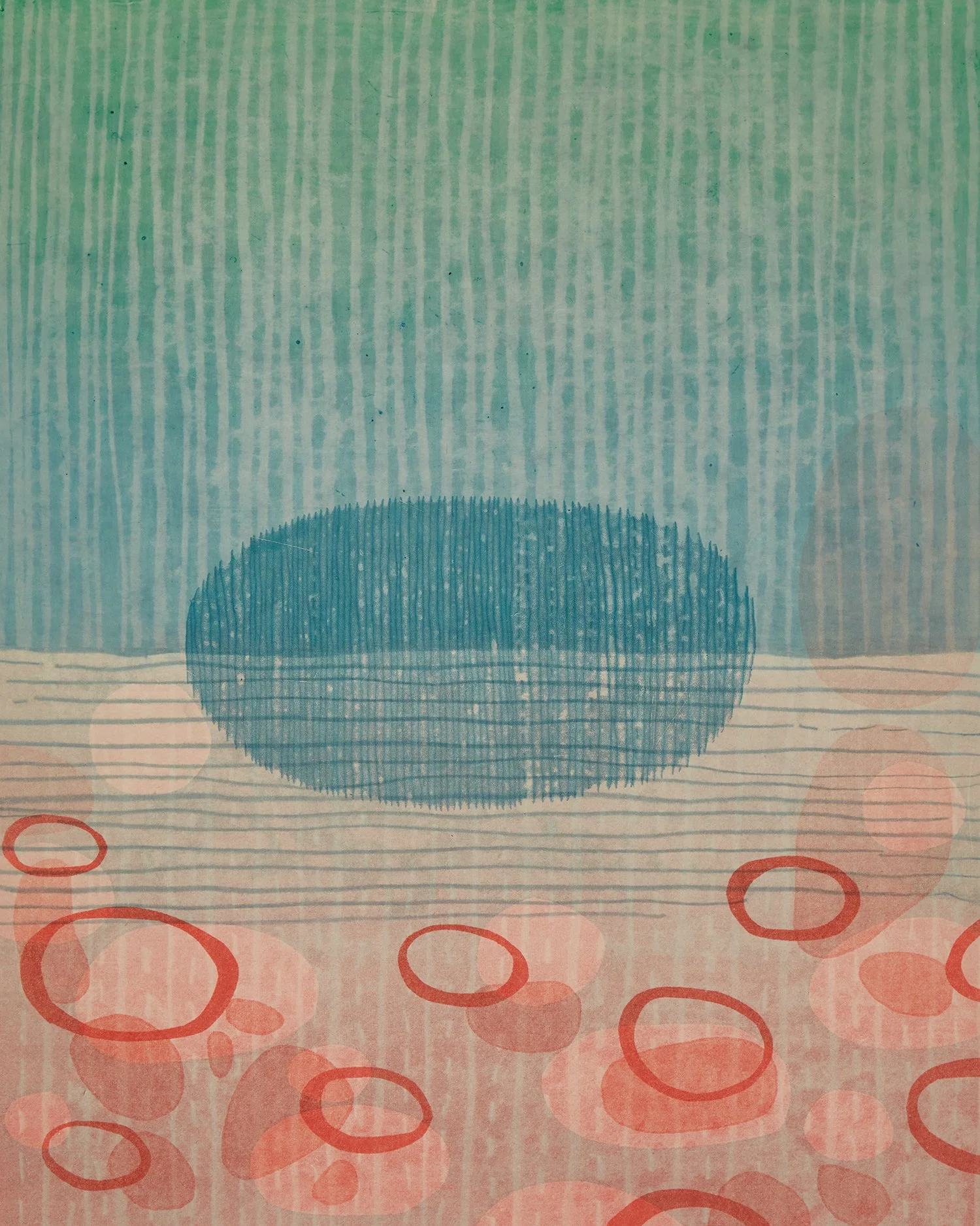 Infinite Guile XXVI, 2024. Monotype 20" x 16"