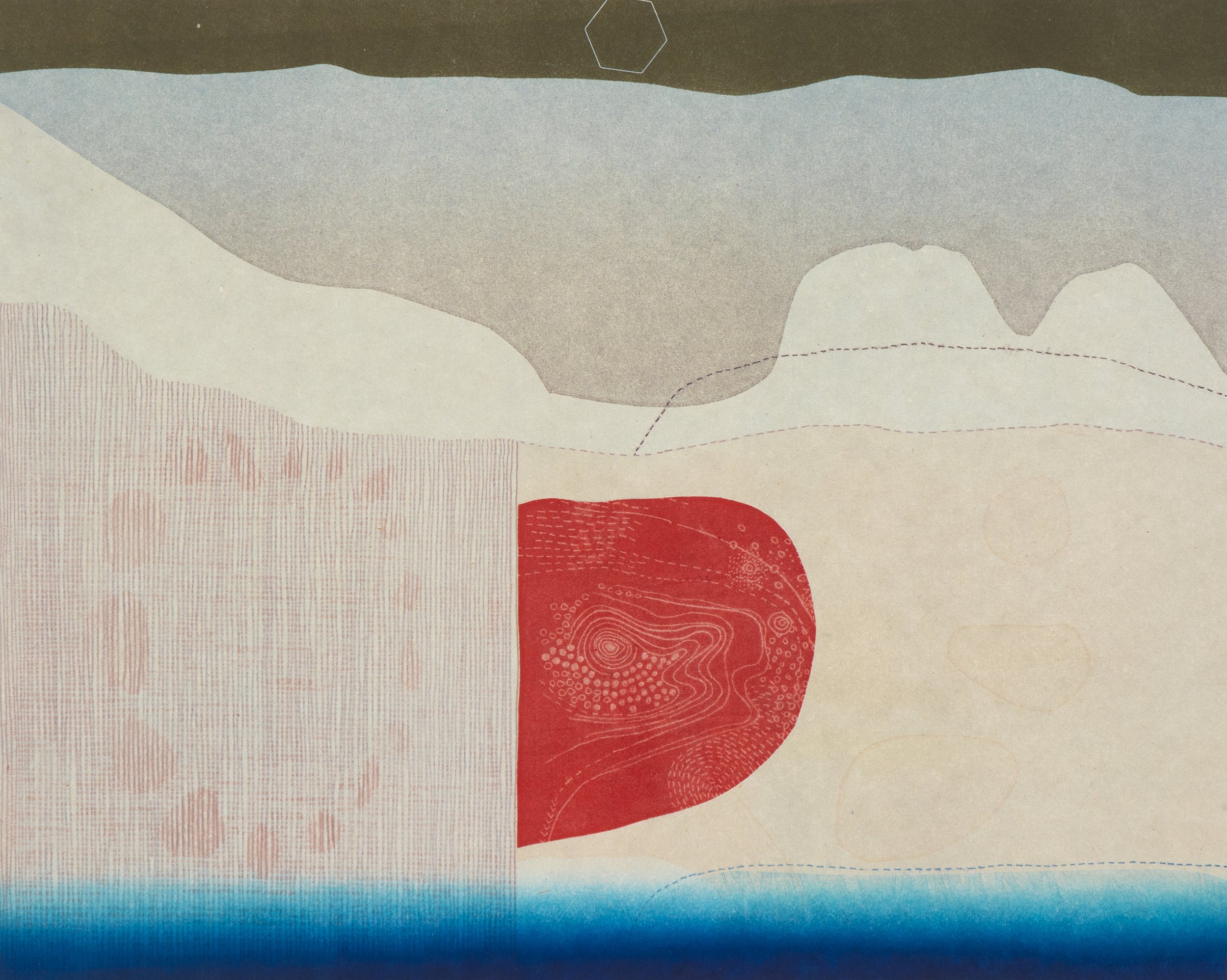 Sandia XXIII, 2025. Monotype, 16" x 20"