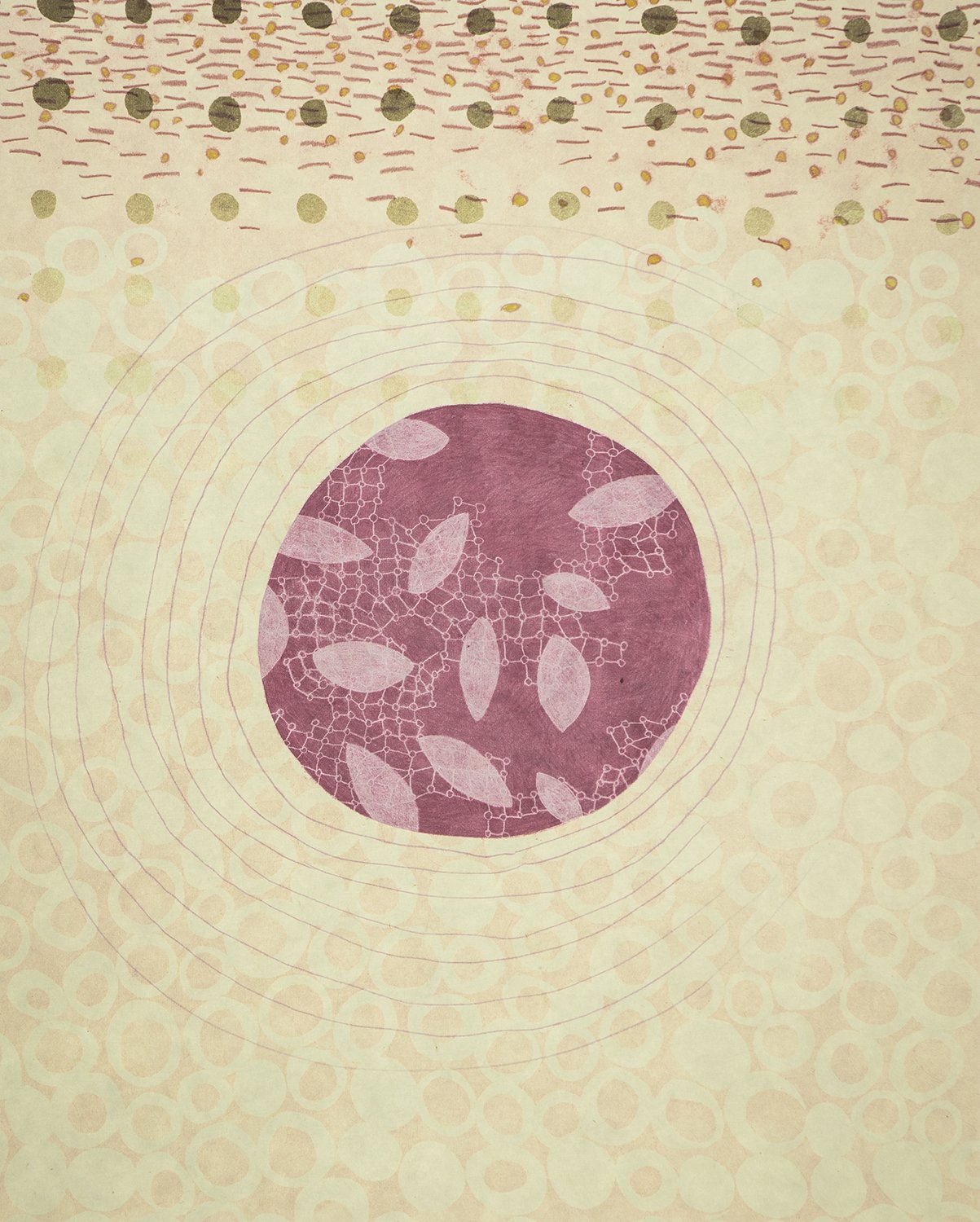 The Race is on III, 2023. Monotype, 20" x 16"