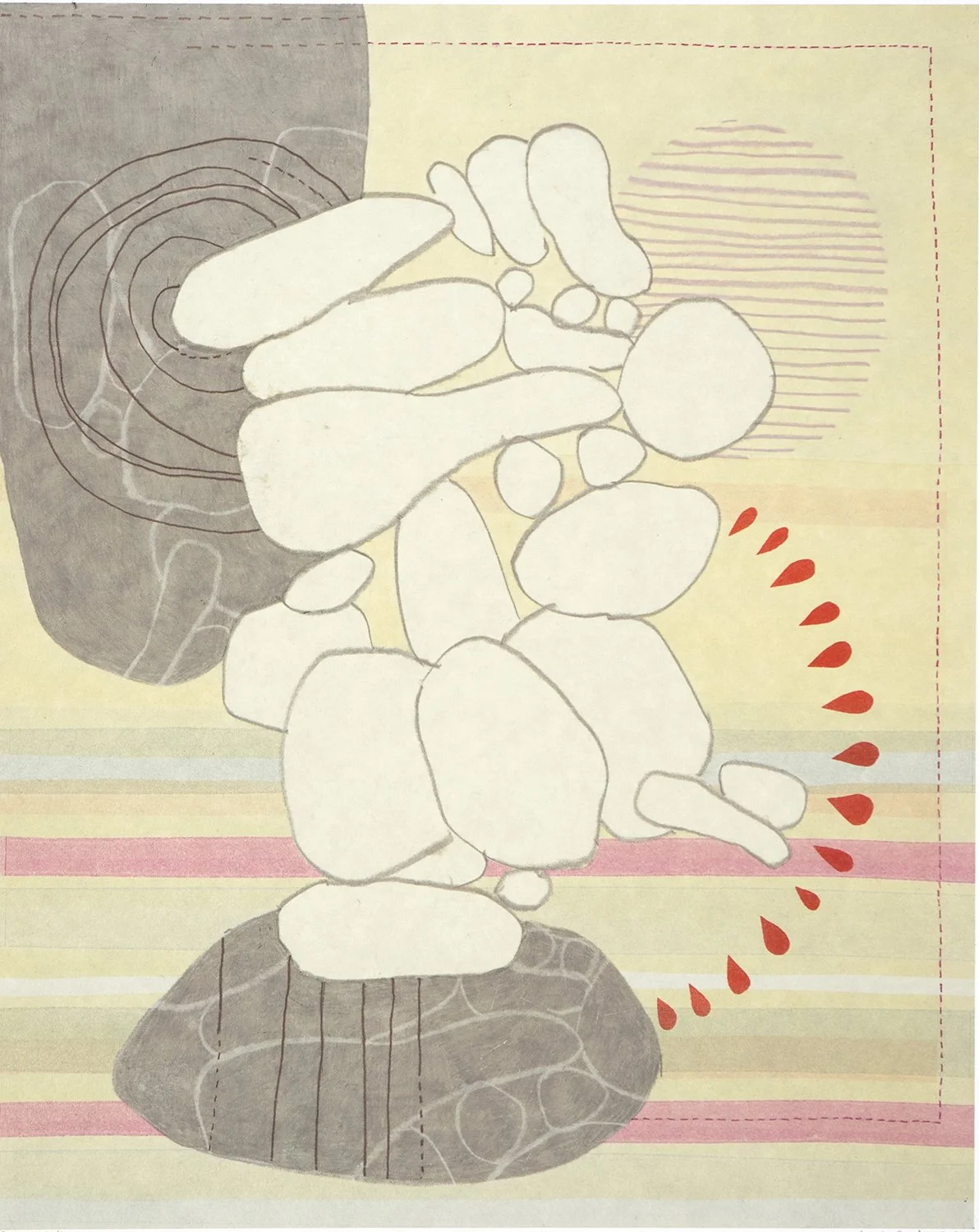 Infinite Guile XXX, 2026. Monotype, 20" x 16"