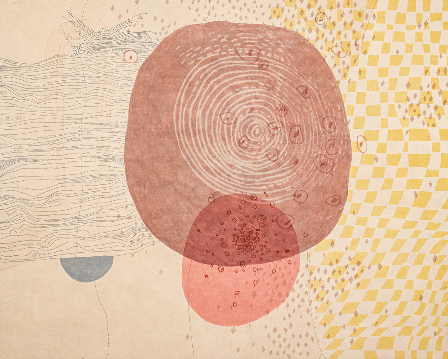 Brings Back the Time XIII, 2023. Monotype, 16" x 20"