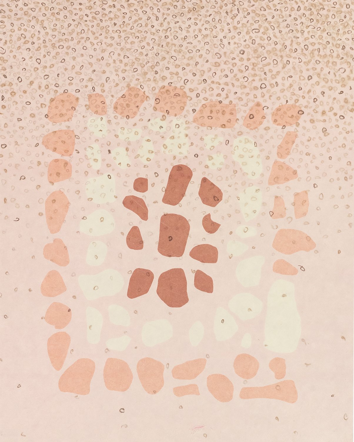 Infinite Guile XI, 2023. Monotype, 20" x 16"