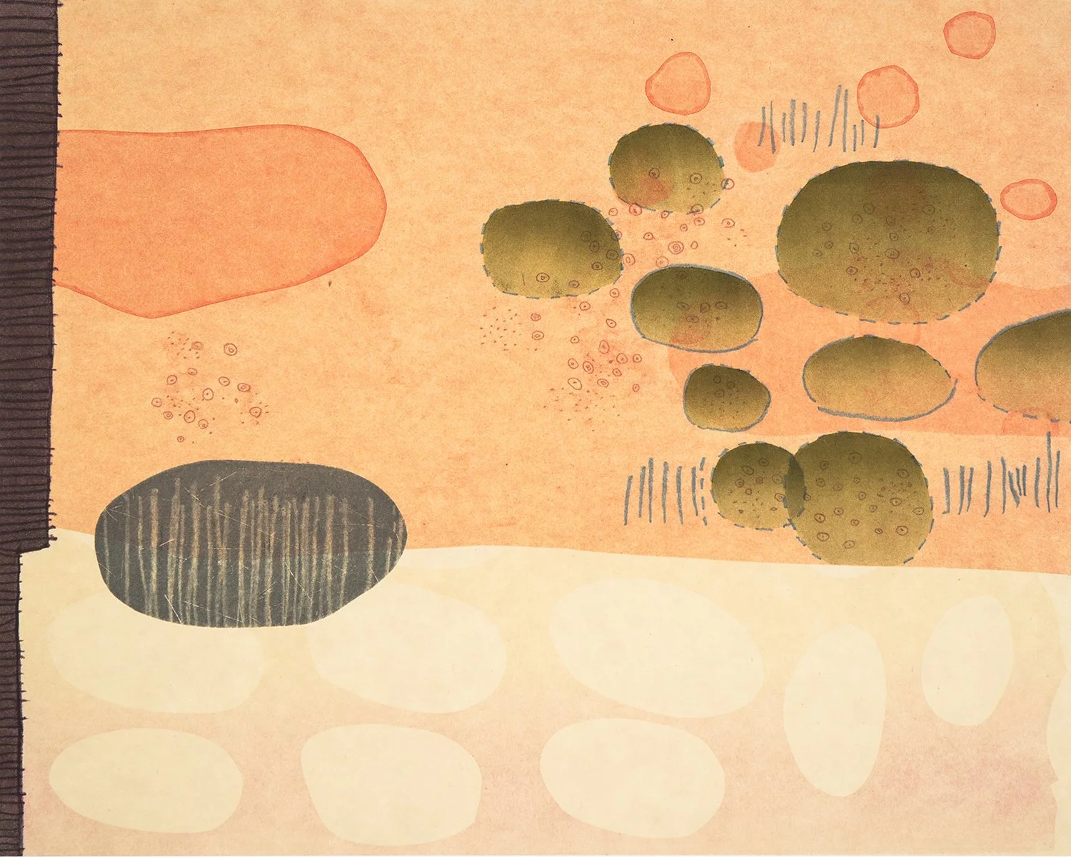 Sandia XXXII, 2026. Monotype, 16" x 20"