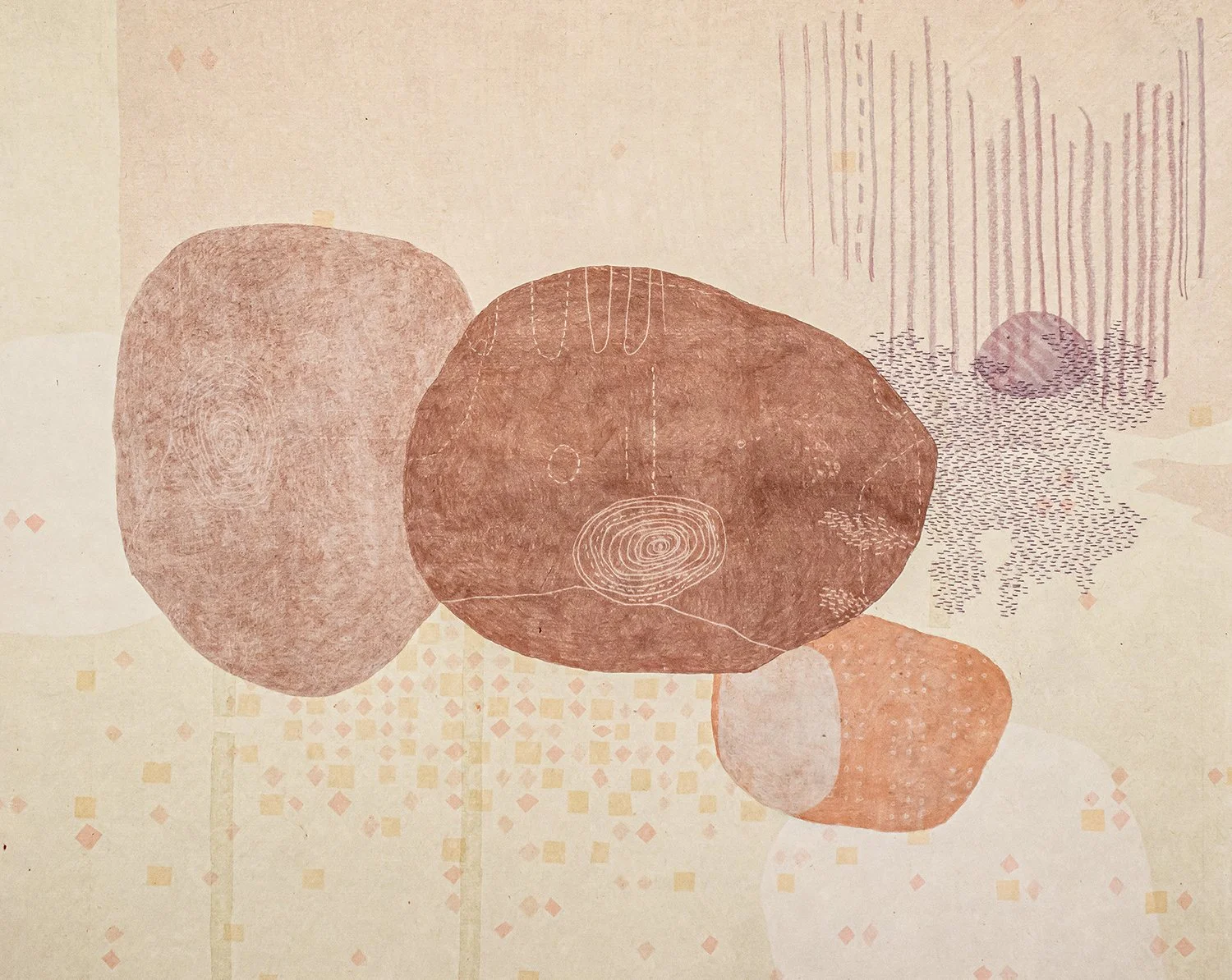 Sandia VIII, 2023. Monotype, 16" x 20"