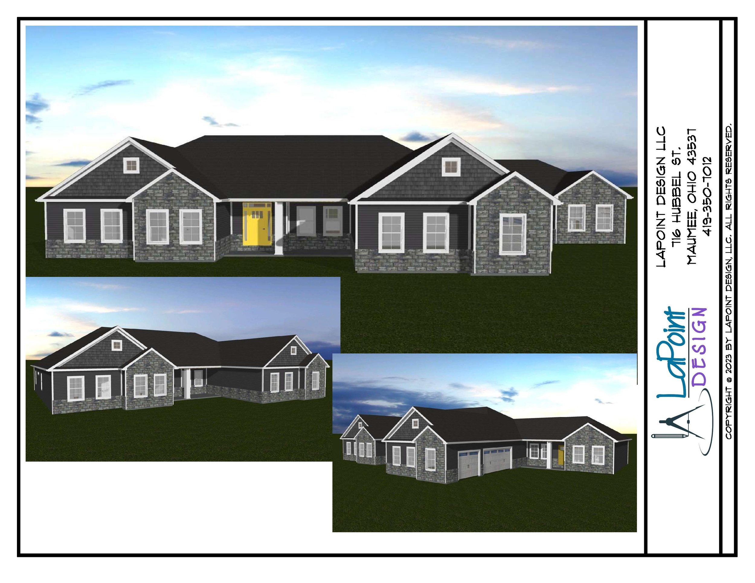 LaPoint Design-Sunflower-Front Elevation