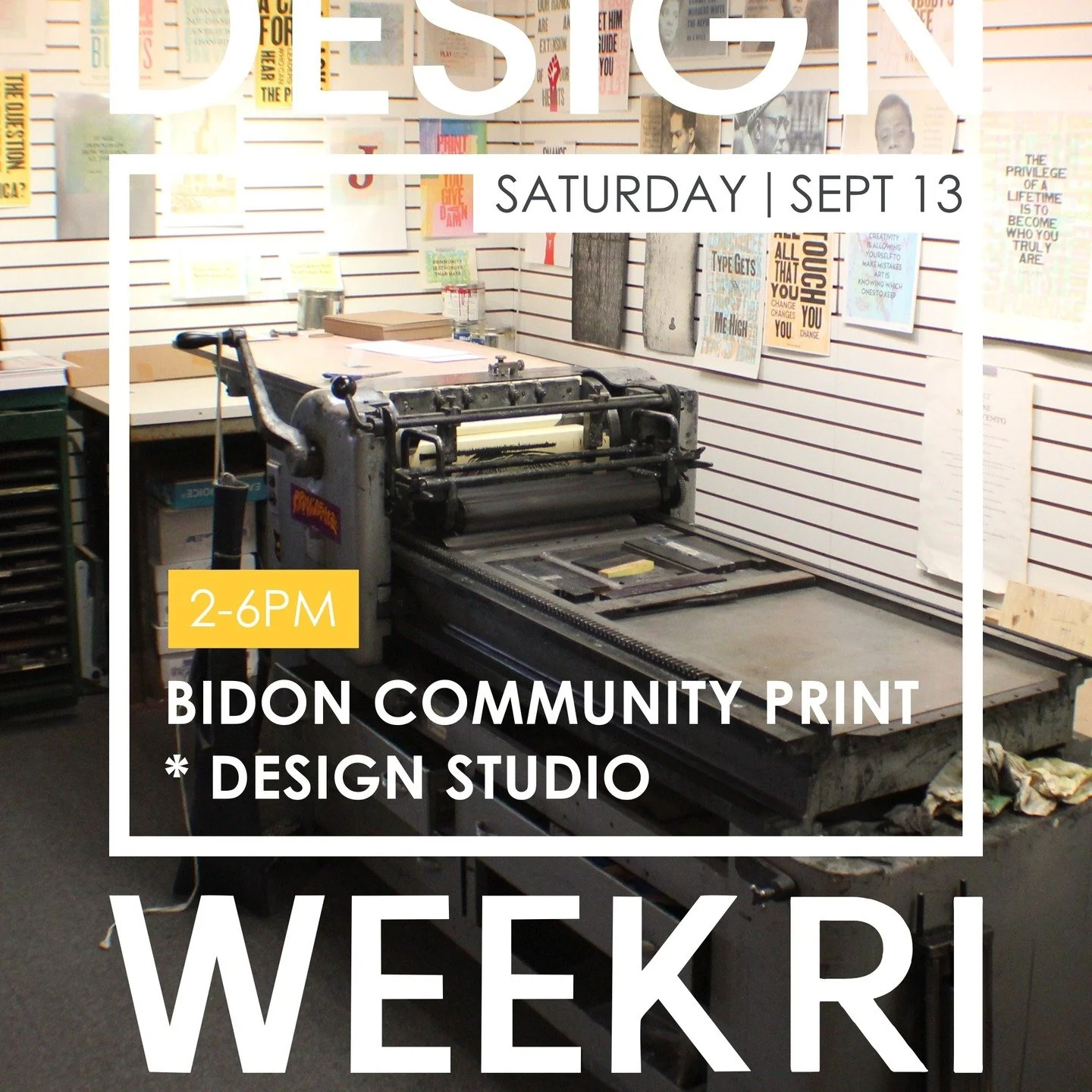 Design week RI is here again and we are part of the open studios this weekend so come check us out.