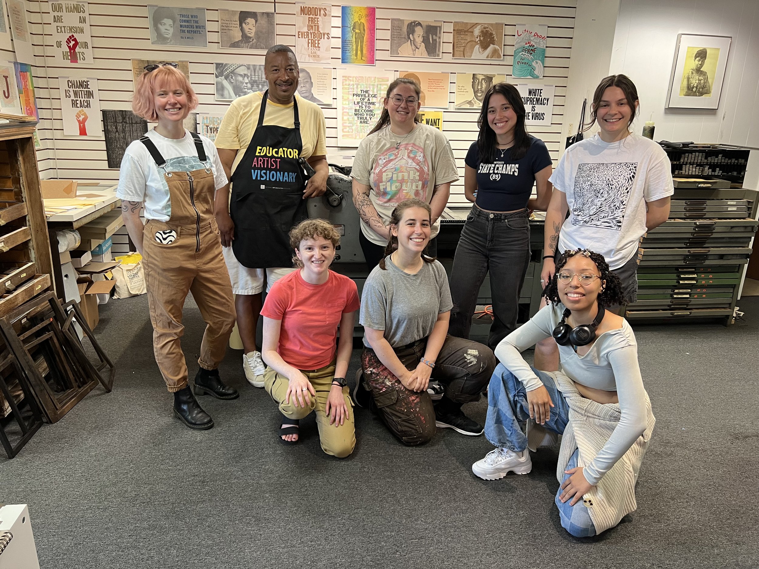 Letterpress group workshop