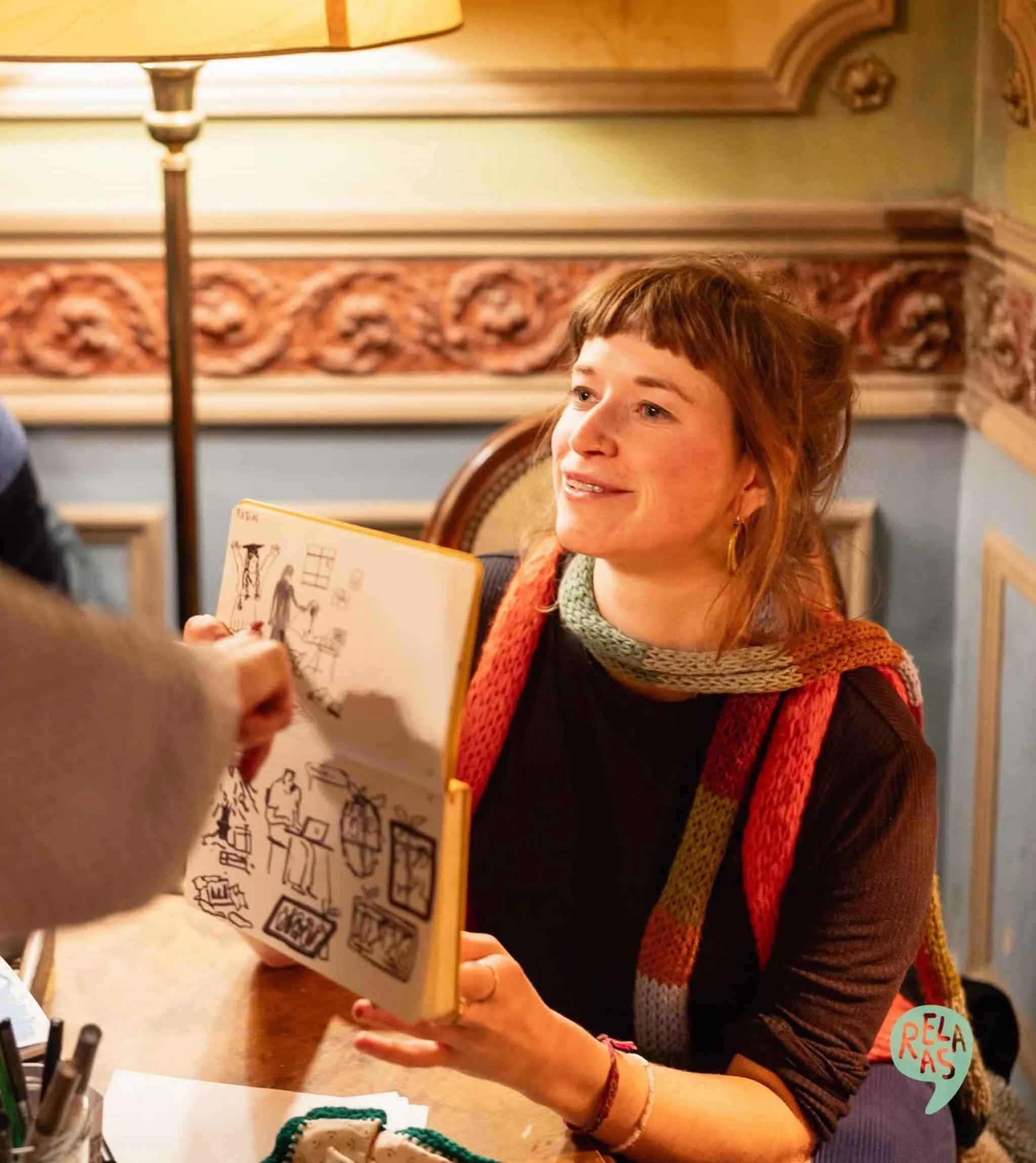 tekening tonen vrouw relaas