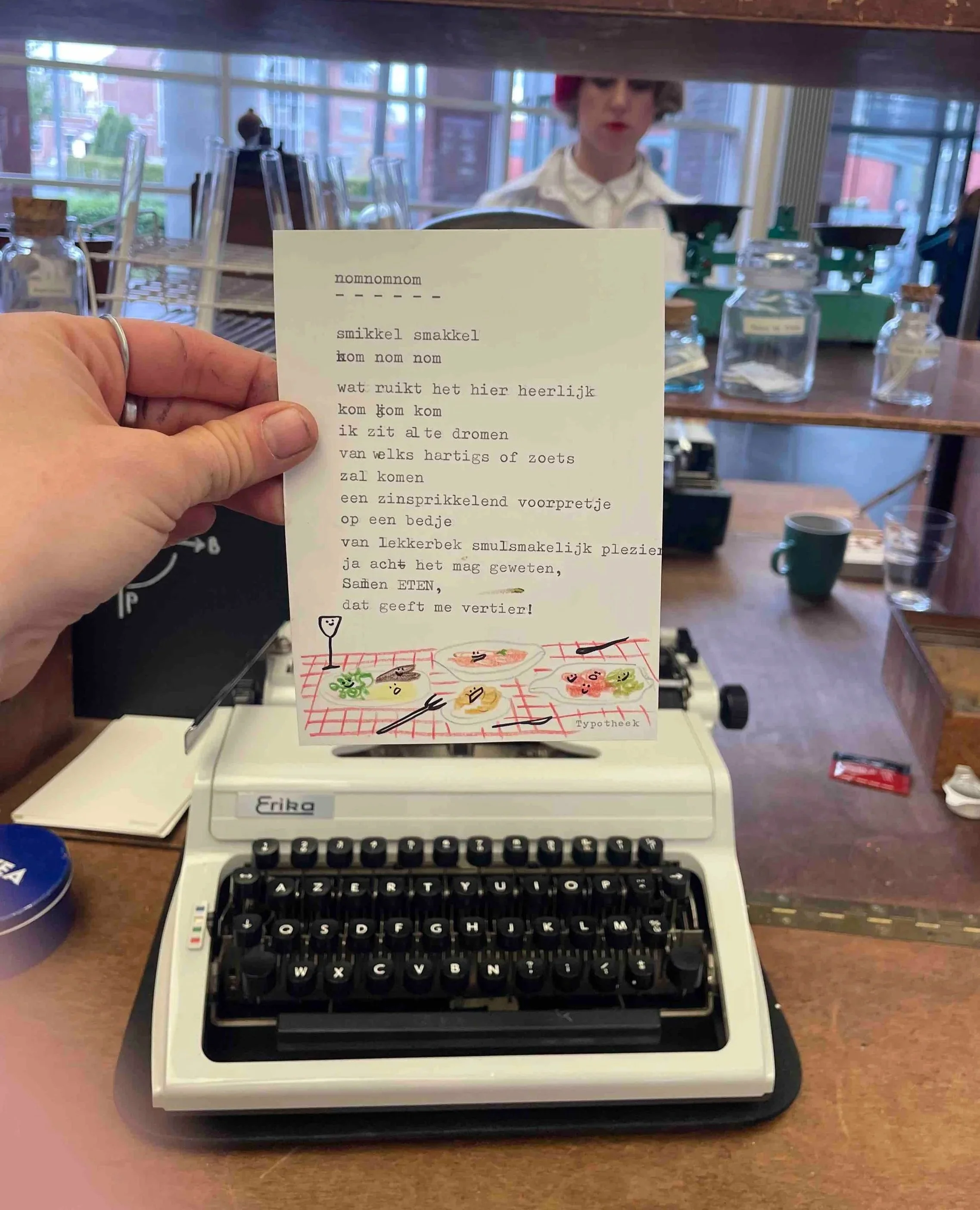 typemachine postkaart Typotheek