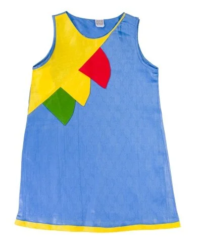 Girls Blue/Multi  A-line Sleeveless Top