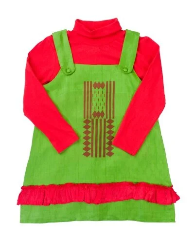 Girls Holiday Ruffle Outfit