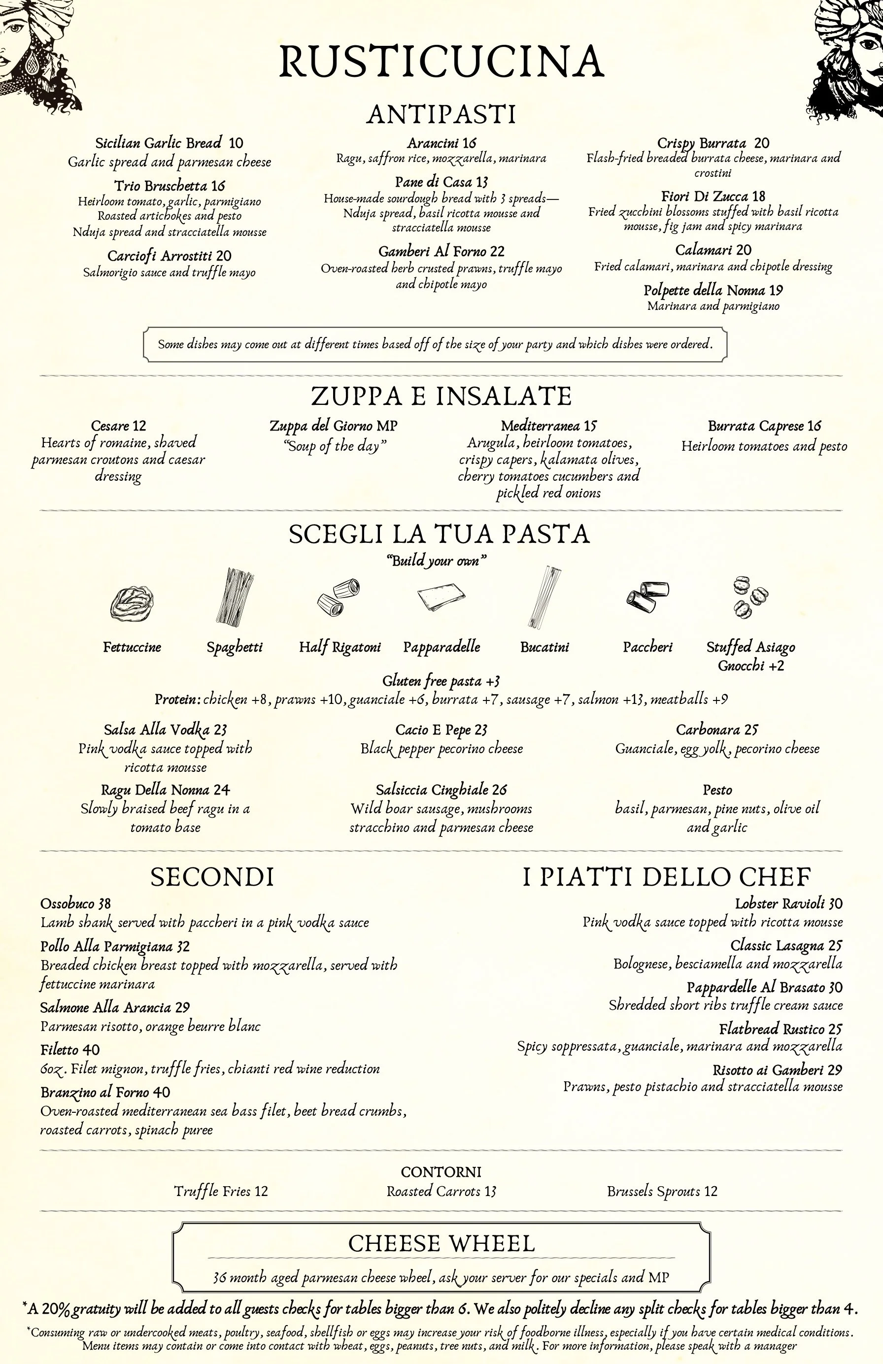 Menu — Rusticucina