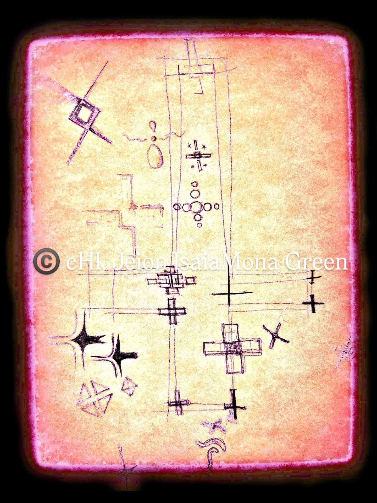 NOW AVAILABILE》 Private Auction Sale - Starting at $27,900 USD. Website above.

aL.F.V-M.M - "Untitled Defense"
"aLucet Feri Vivere-Memento Mori". 

1 of 1 in a suite of 6.

Specs:
An Original Avant-garde, Autoenthnographic drawin
