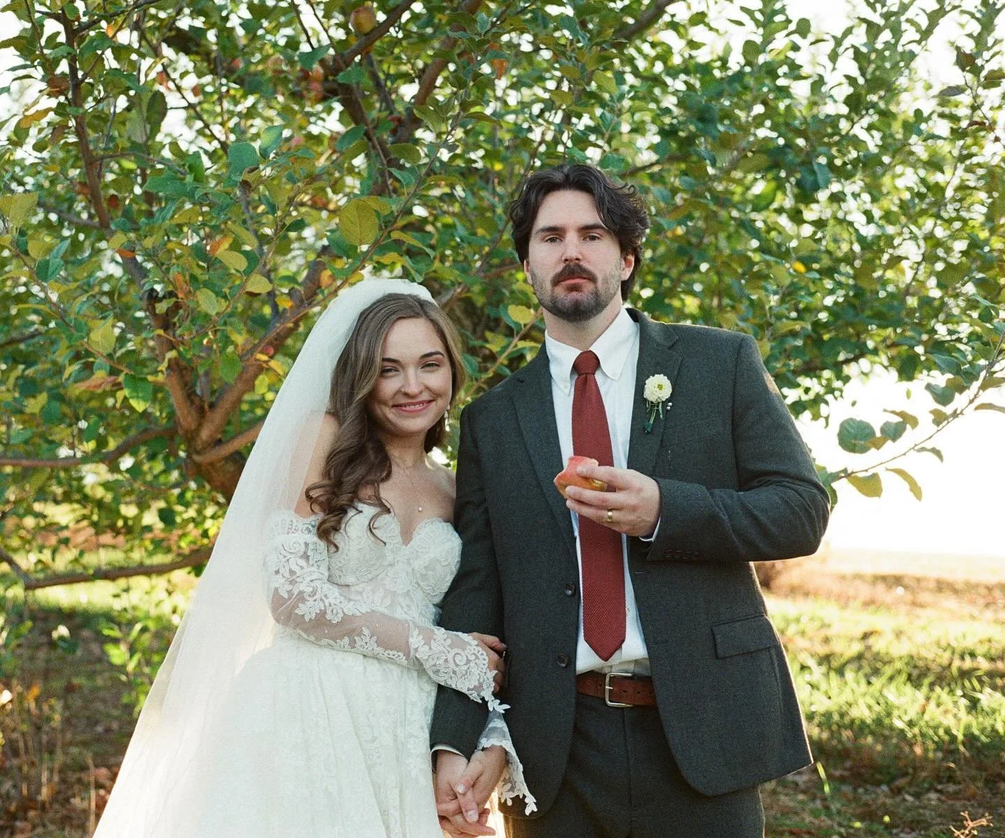 Ellie &amp; Sam&rsquo;s magical wedding in the Orchard //

all photographed on film 💌