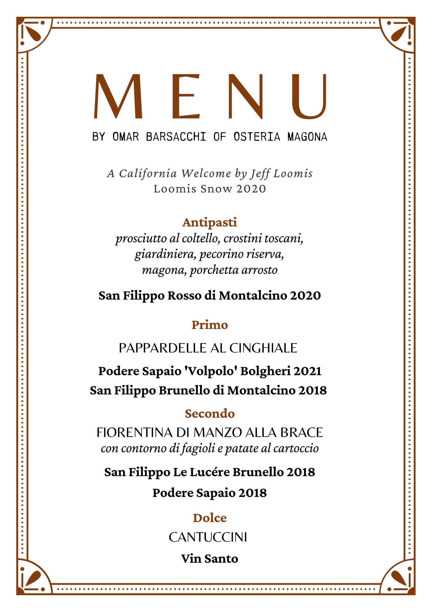 WINE DINNERS — SY KITCHEN