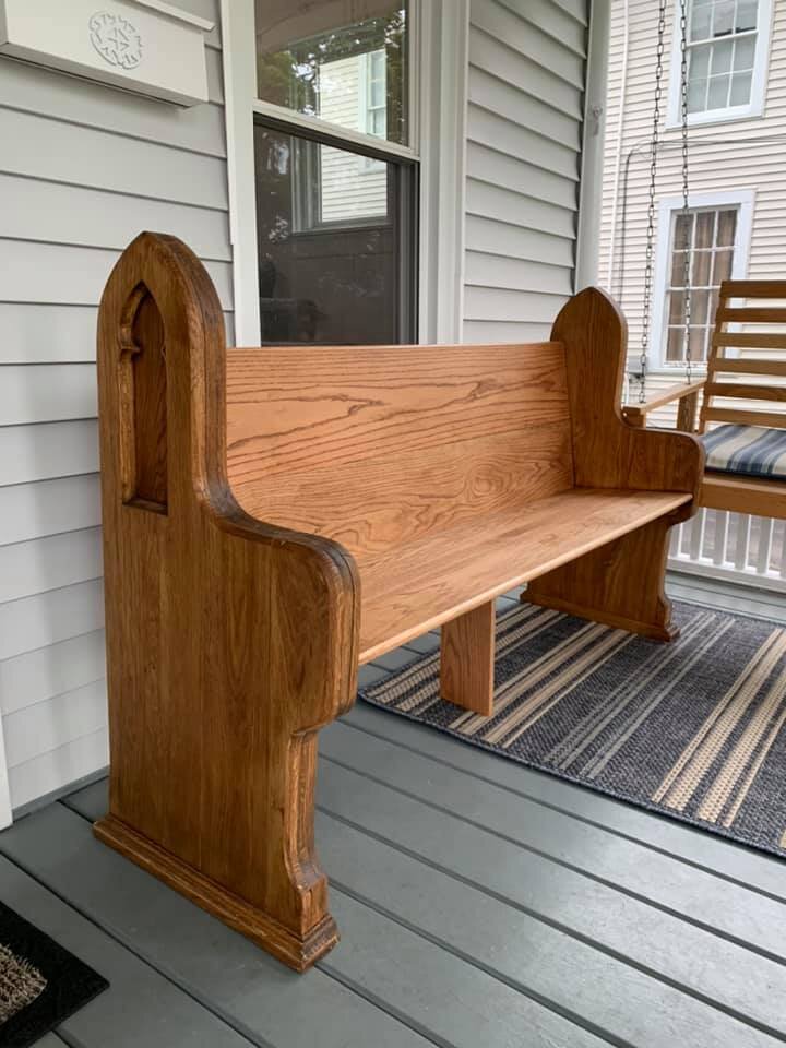 Pew Bench Build (With 100-year-old pew ends!)