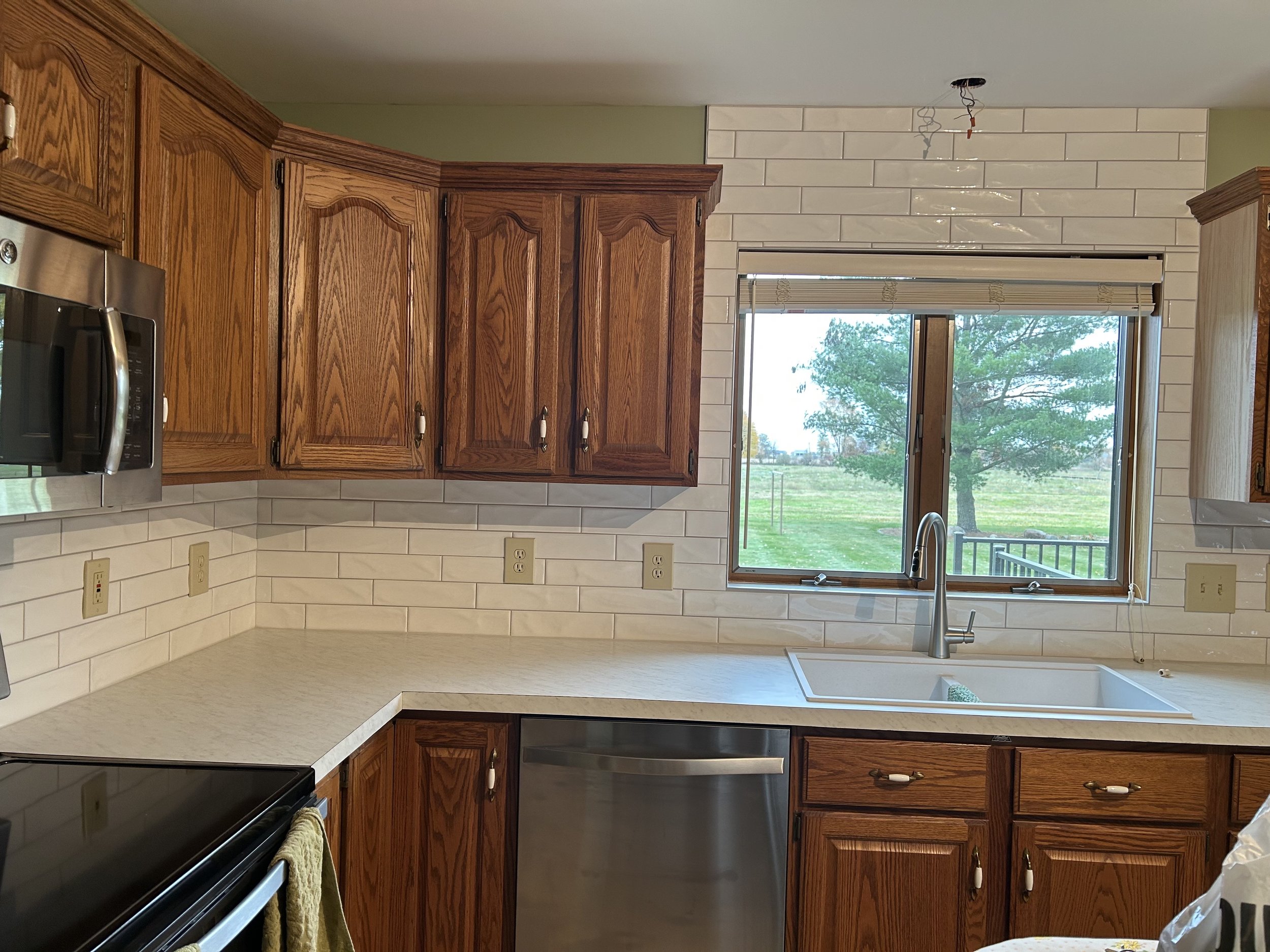 Custom Subway Tile Backsplash