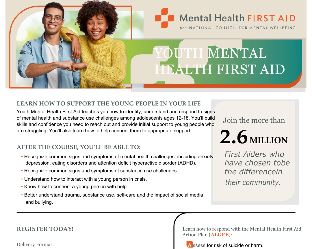 Youth Mental Health First Aid