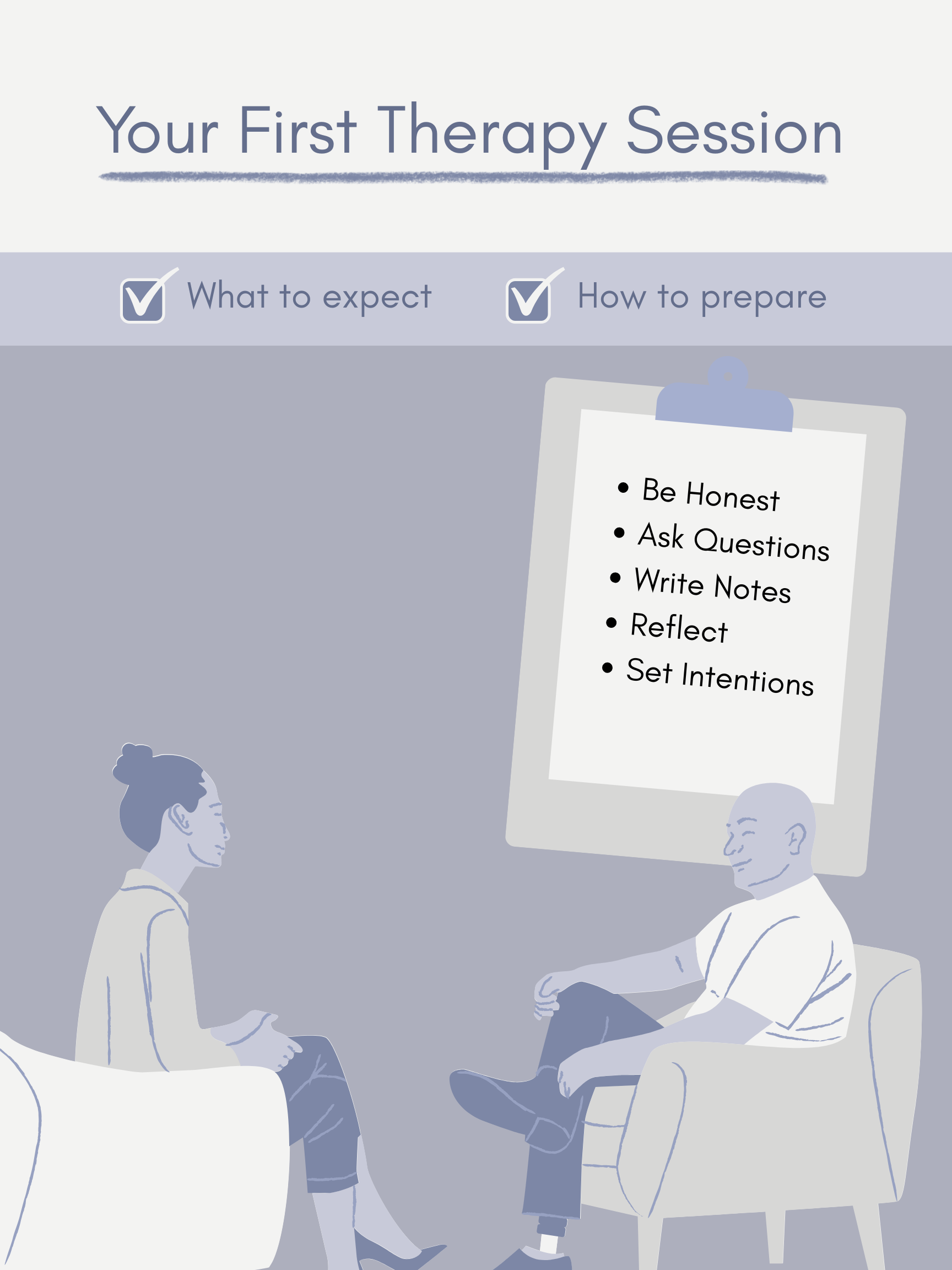 Your First Therapy Session: What to Expect &amp; How to Prepare