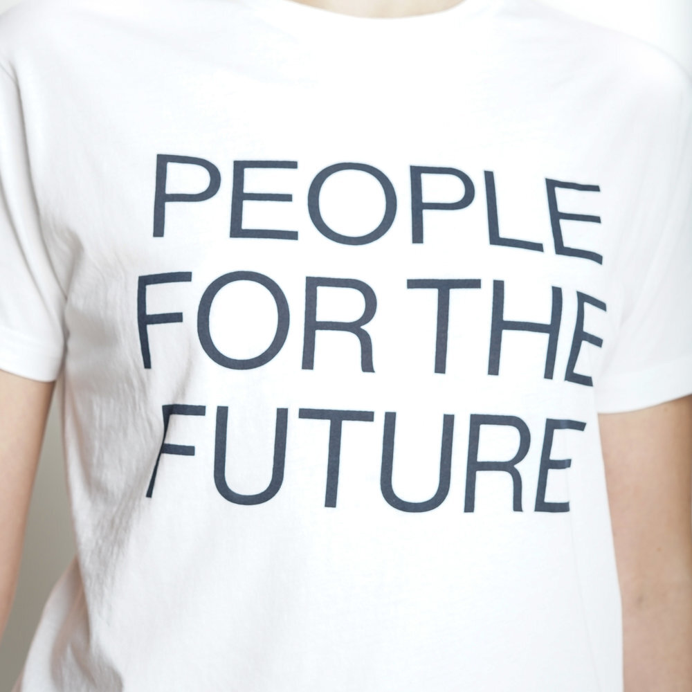 LAST PIECE THINKING MU / people for the future shirt / large only