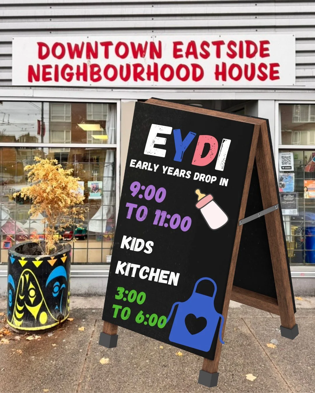 🌟 Fridays at the DTES Neighbourhood House! 🌟
👶 Early Years Drop-In (EYDI)
🕘 9:00 a.m. – 11:00 a.m.
A warm space for families with little ones to connect, play, and learn together. 💛
👩‍🍳 Kids Kitchen
🕒 3:00 p.m. – 6:00 p.m.
K