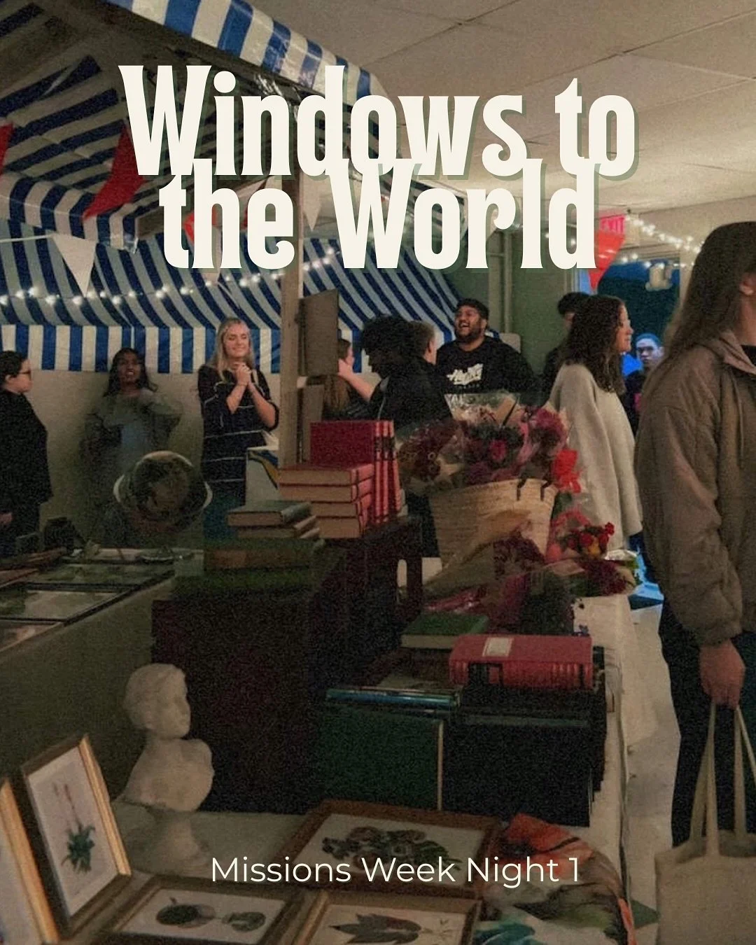 Missions Week starts today! 🔥 

We are kicking off the week with Windows to the World. Come to Peoples Church at 7:30PM to be immersed to another nation and learn about God&rsquo;s heart for ALL of the world!