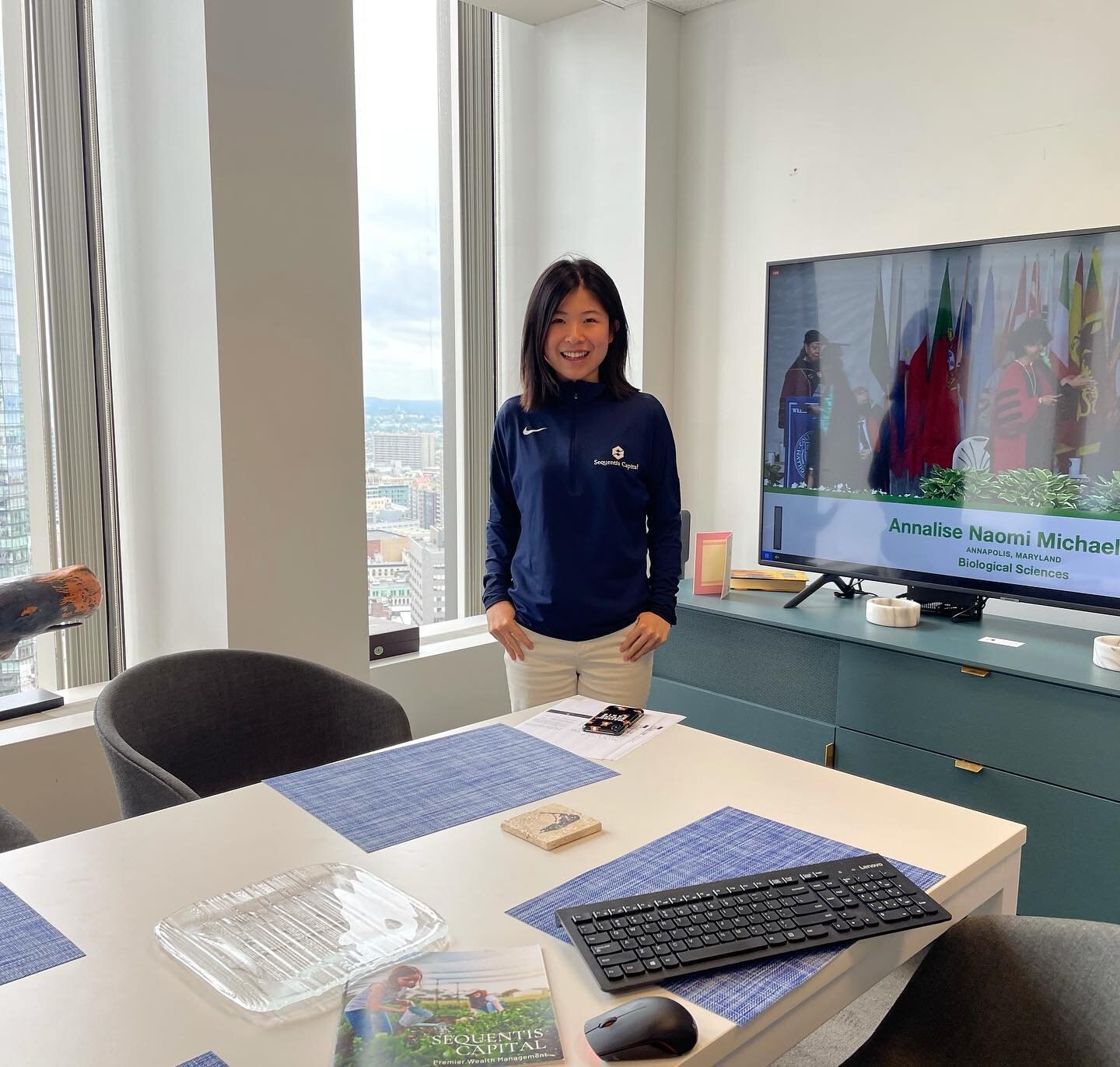 Sequentis Capital Senior Analyst &amp; Wellesley College Alum, Cissy Hao, watching the live 2021 Wellesley commencement today. As Mark Twain said &ldquo;the two most important days in your life are the day you are born, and the day you find out why.&