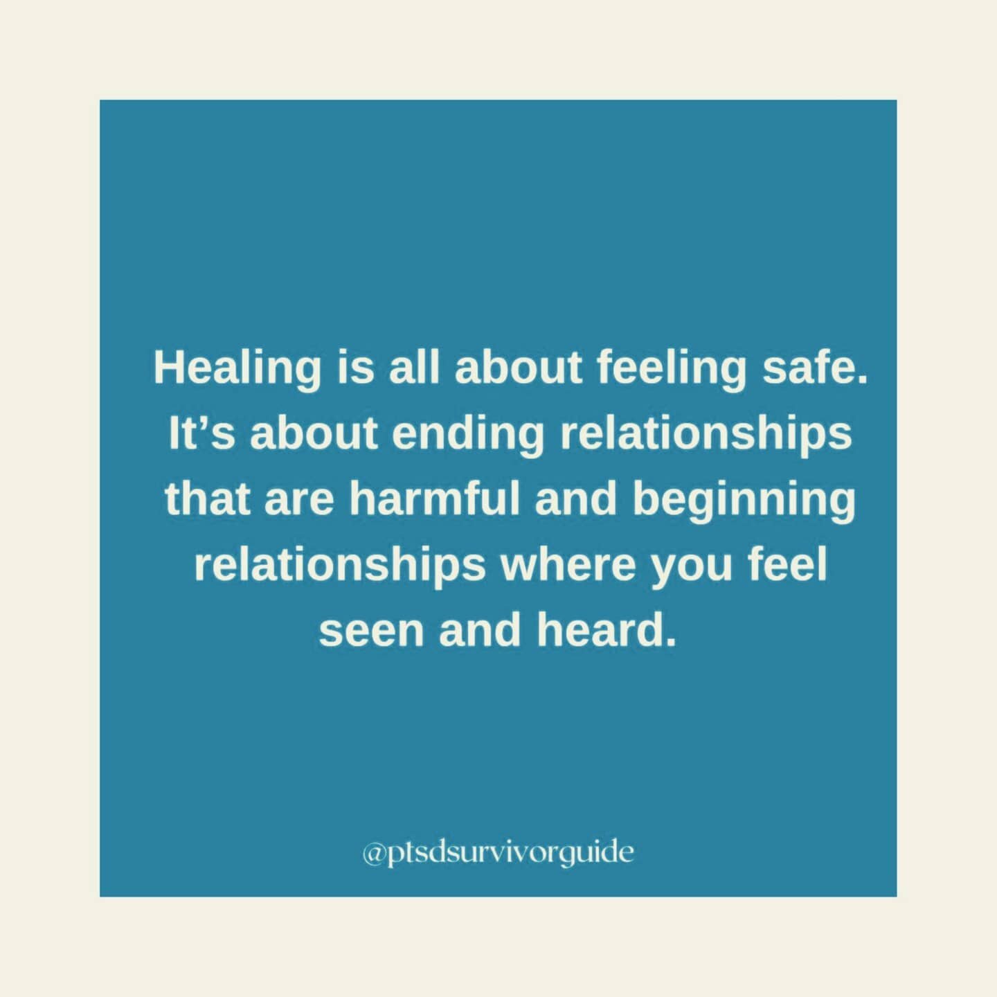 Endings can be tough, and honoring yourself by creating boundaries is also the ultimate form of self love.
.
These two things can be true at the same time.
.
Reposted from @ptsdsurvivorguide Shoutout to anyone doing the hard, hard work of healing ❤️ 