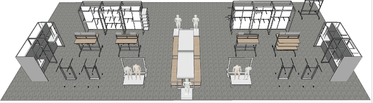 kid's fixture block in sketch up