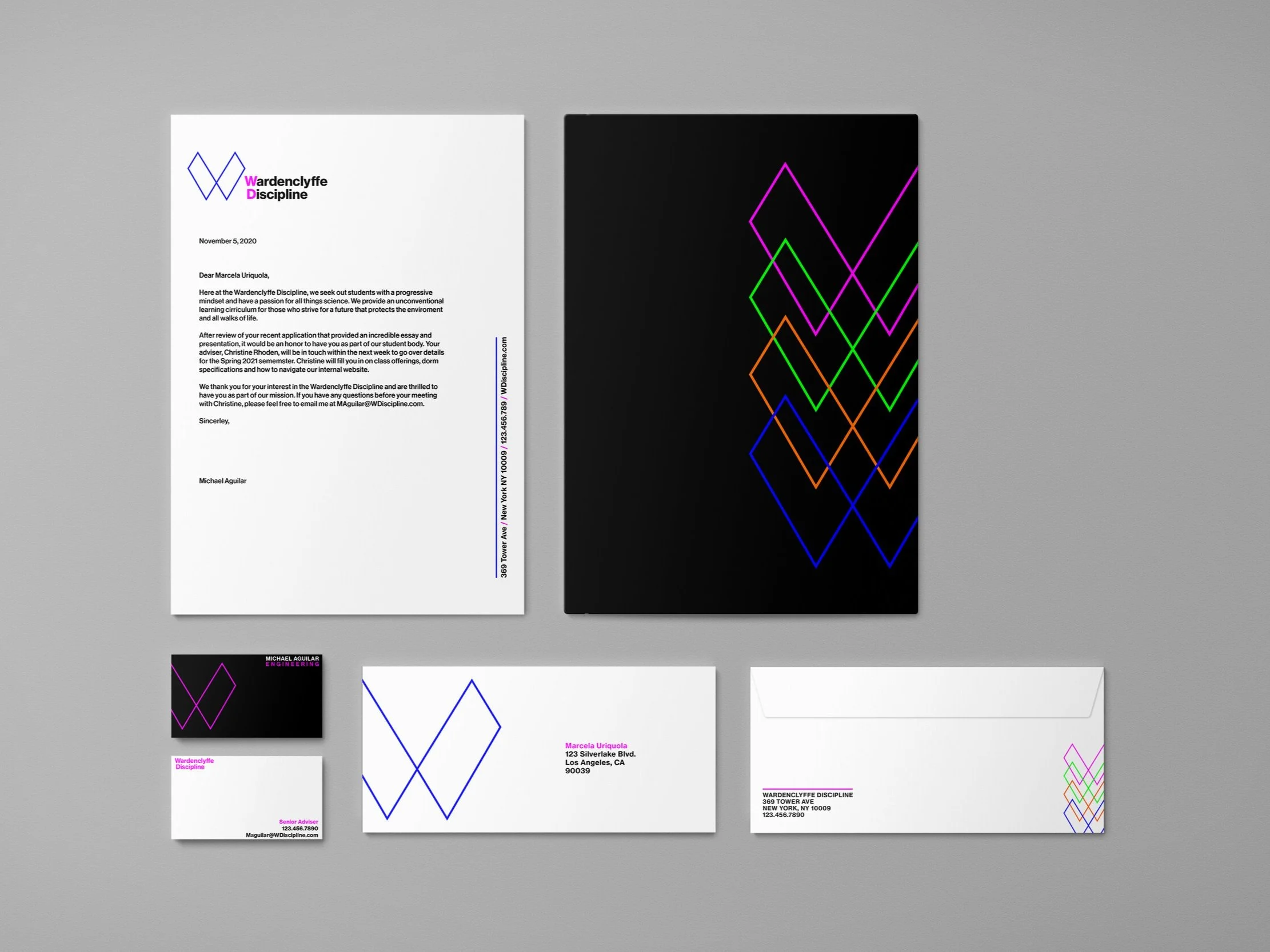 wardenclyffe discipline stationary set