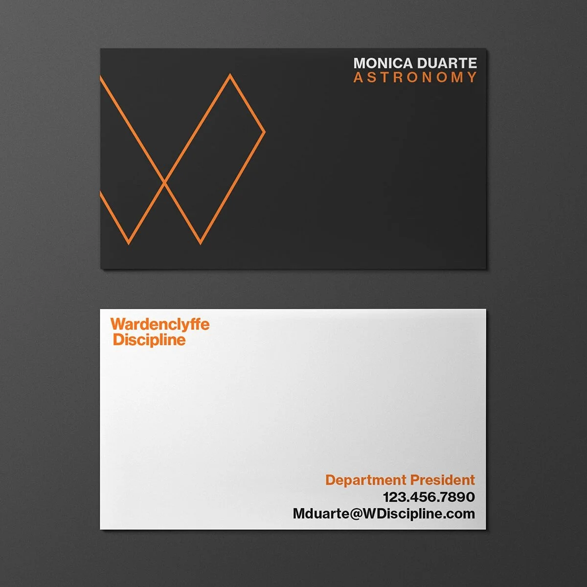 business card - astronomy