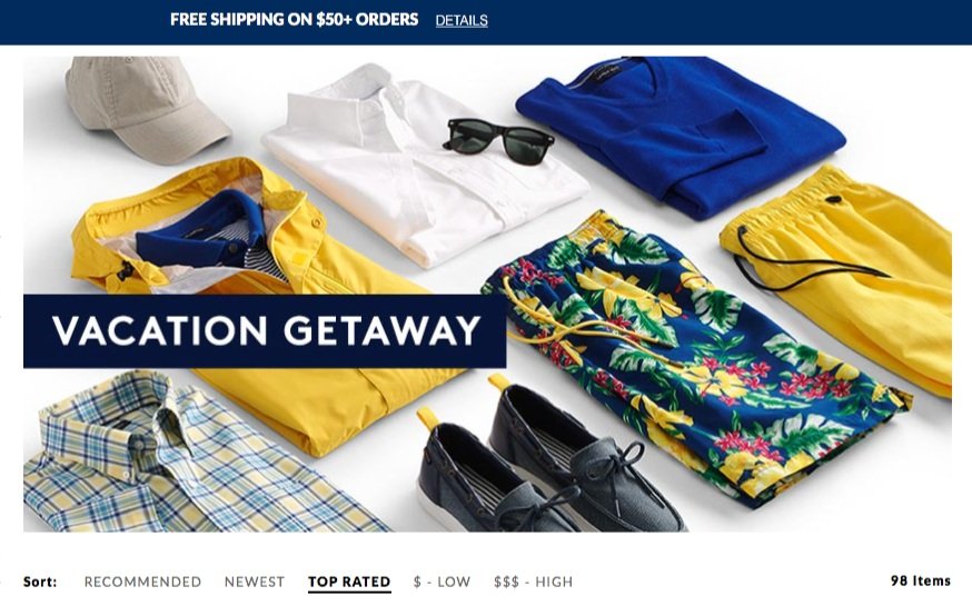lands' end - men's vacation essentials