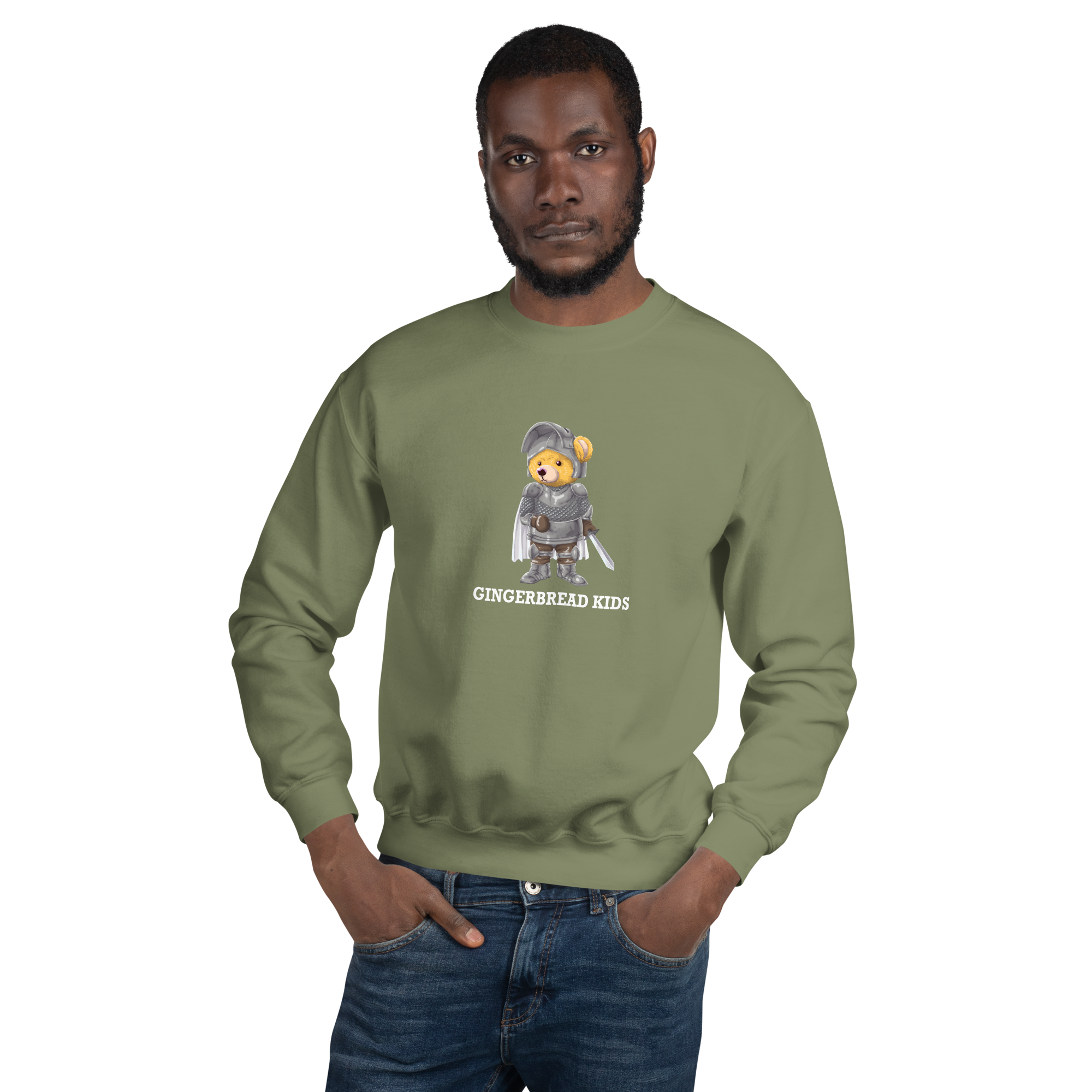 unisex-crew-neck-sweatshirt-military-green-front-670571fcd20e6.png