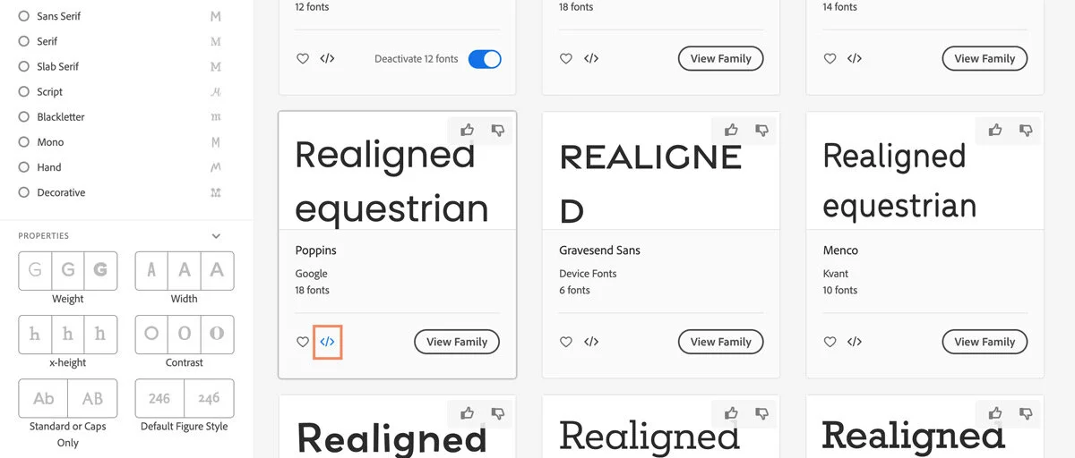 How To Add Custom Fonts To Squarespace 7 1 Including Adobe Typekit Fonts Squarebase