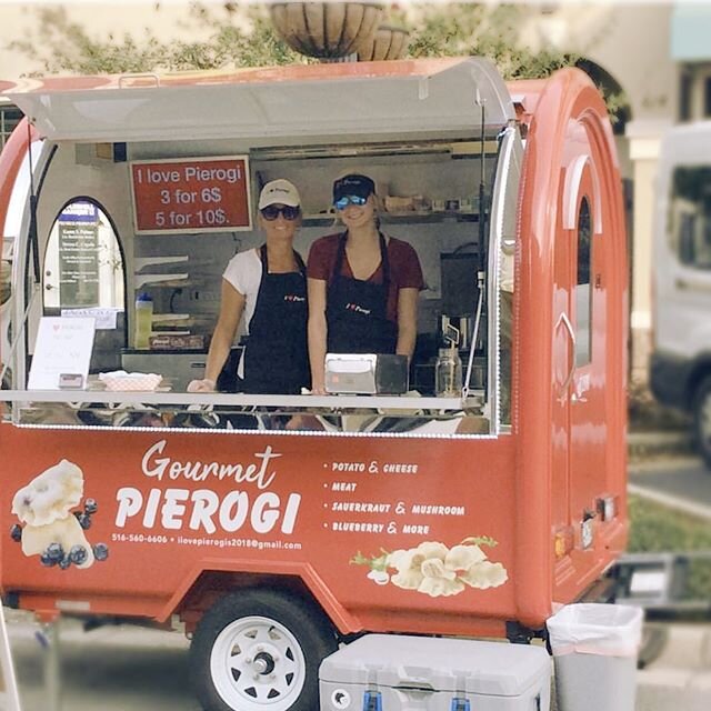 Come see I❤️Pierogis today at the @nocatee Farmers Market 10-1 Sat May 18th! We&rsquo;ll be serving them up FRESH &amp; HOT! #jaguarsrally #foodtrucksjax #nocateefarmersmarket It is a BEAUTIFUL day! 🌈🥟👆🏼💕