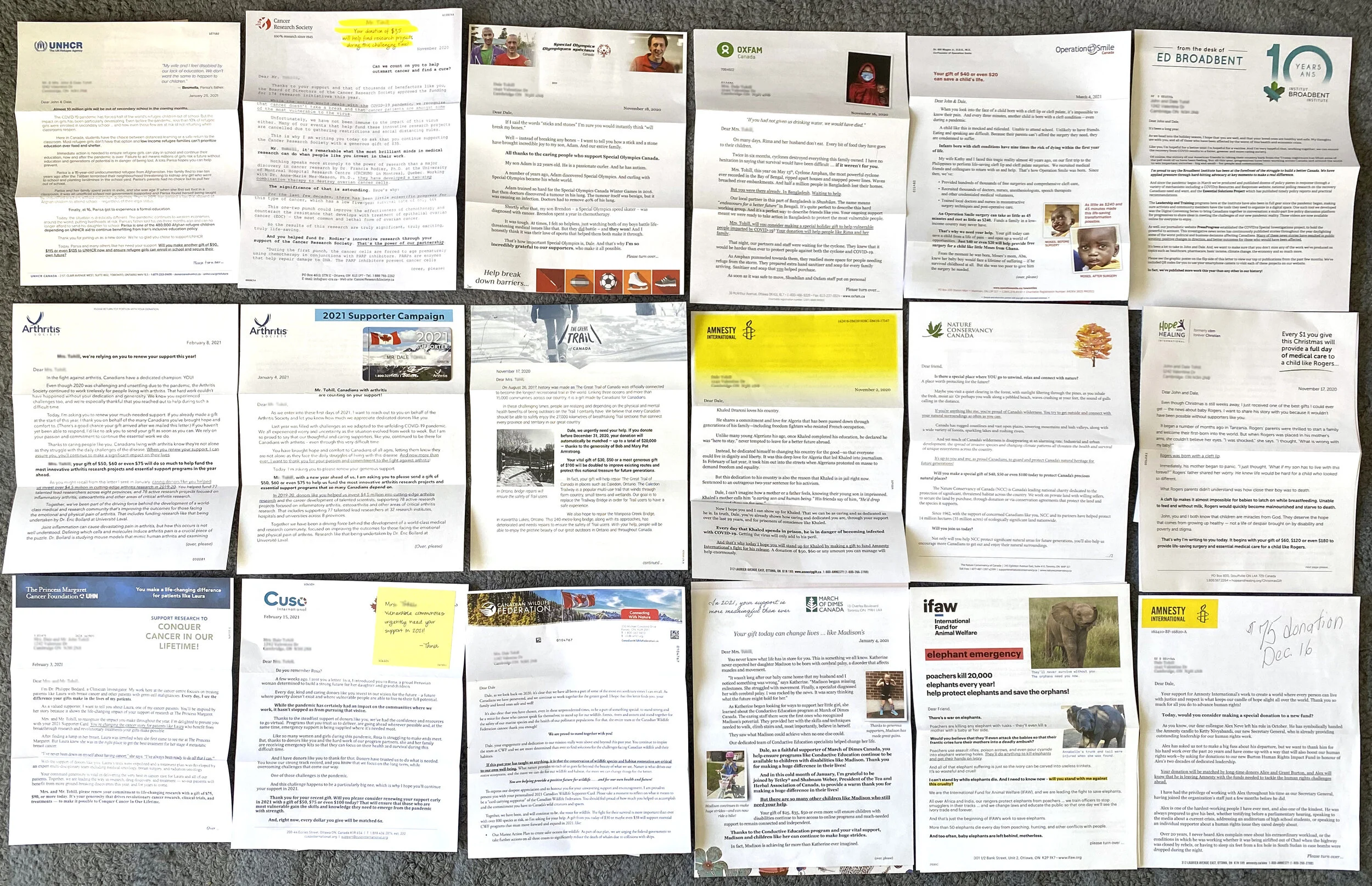 "Dale's" mail (pt 2): the letters