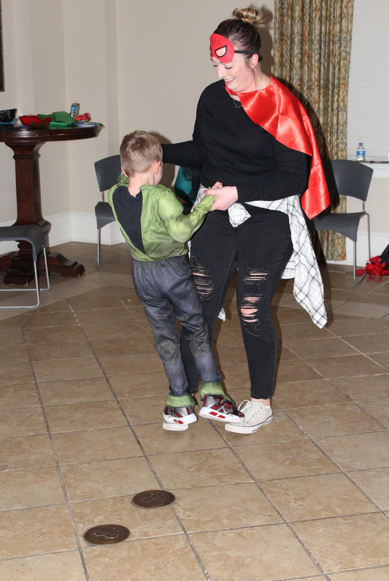 Mother-Son Superhero &amp; Sidekick Dance at Fort Benning