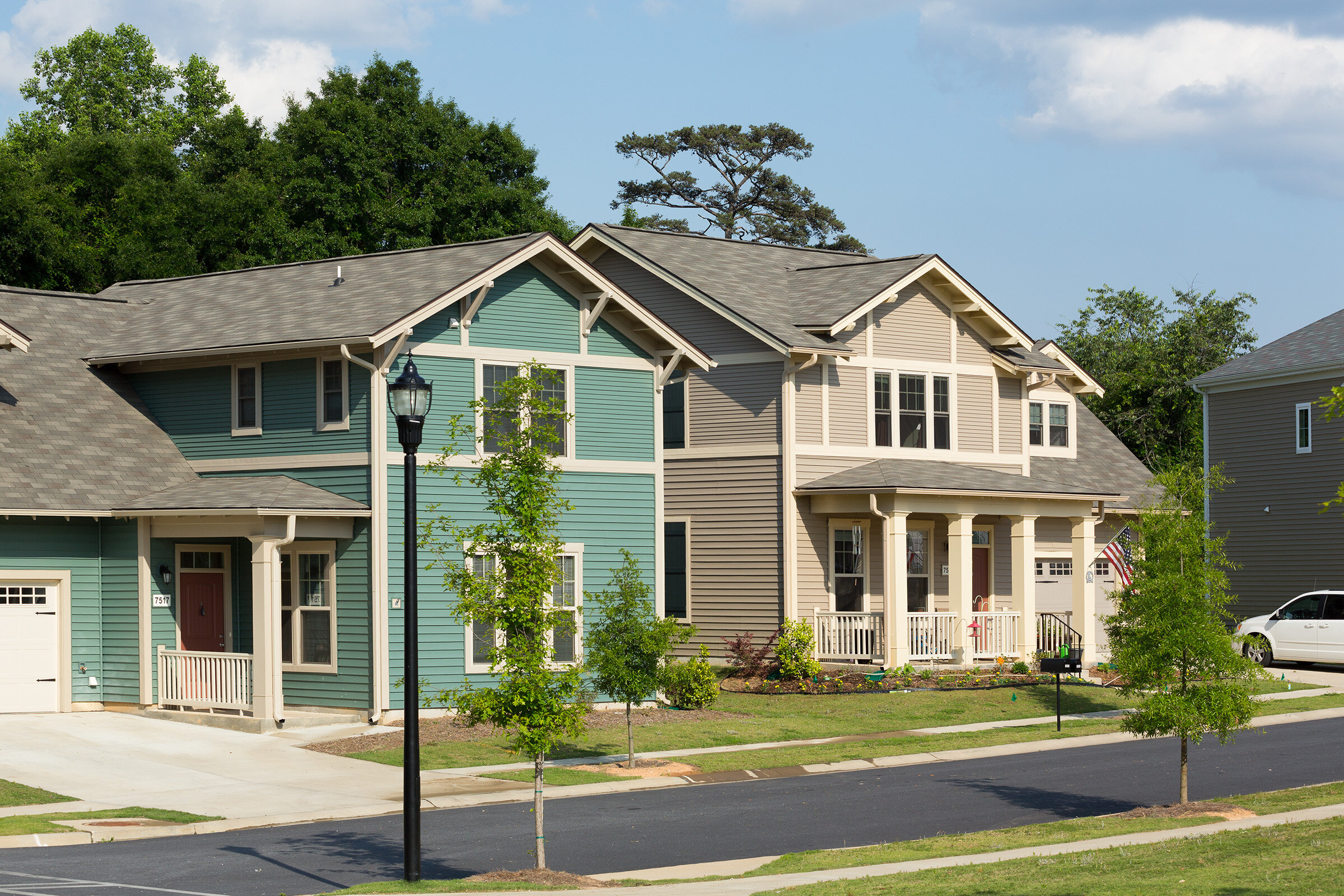  The Upatoi neighborhood at The Villages at Fort Moore offers 3-, 4-, and 5-bedroom homes for servicemembers and their families. 
