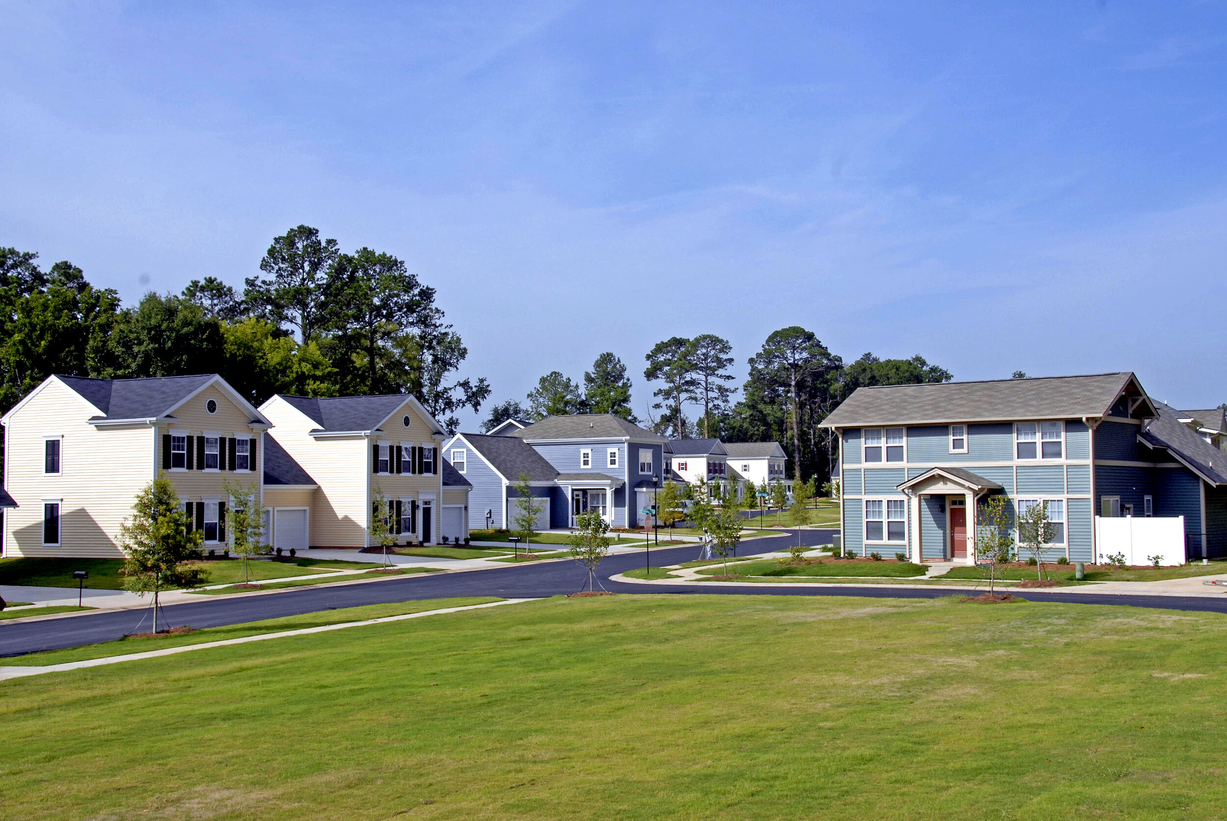  Spacious single-family homes on post at Fort Moore.    