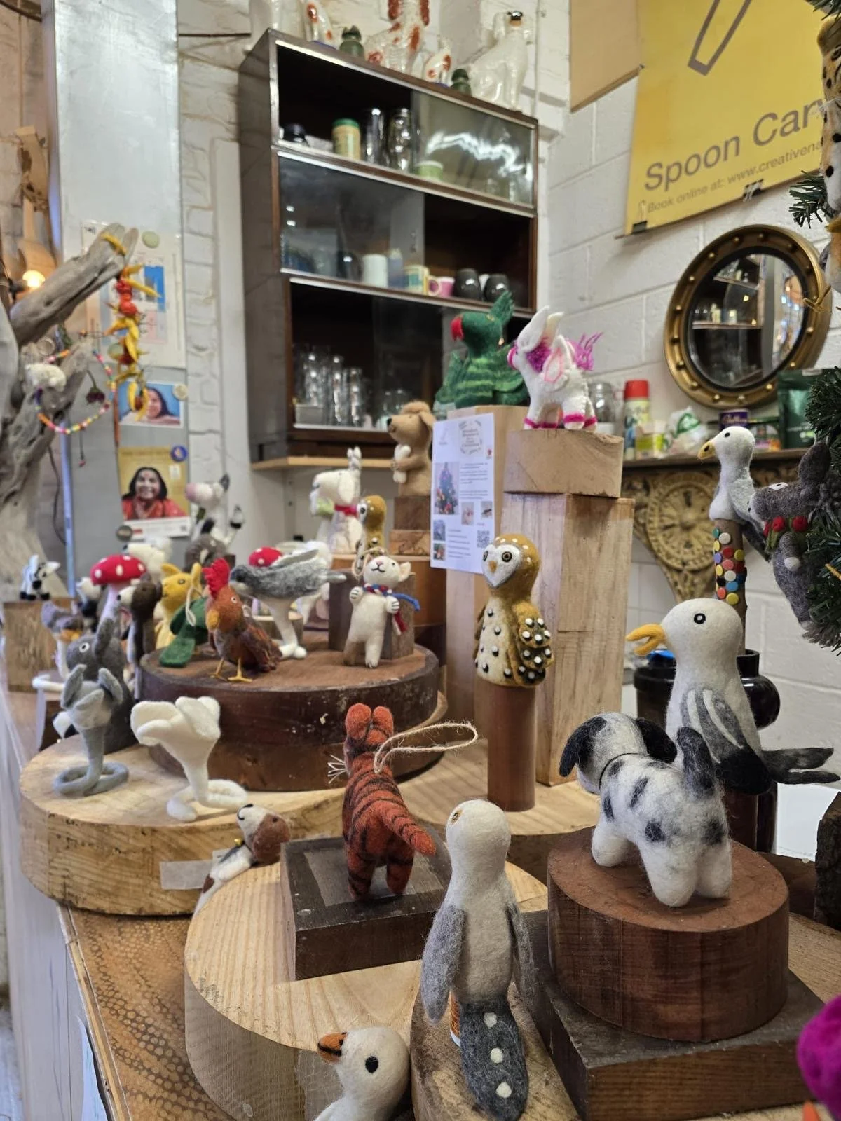 Handmade in Nepal woolen animals for sale in the shop