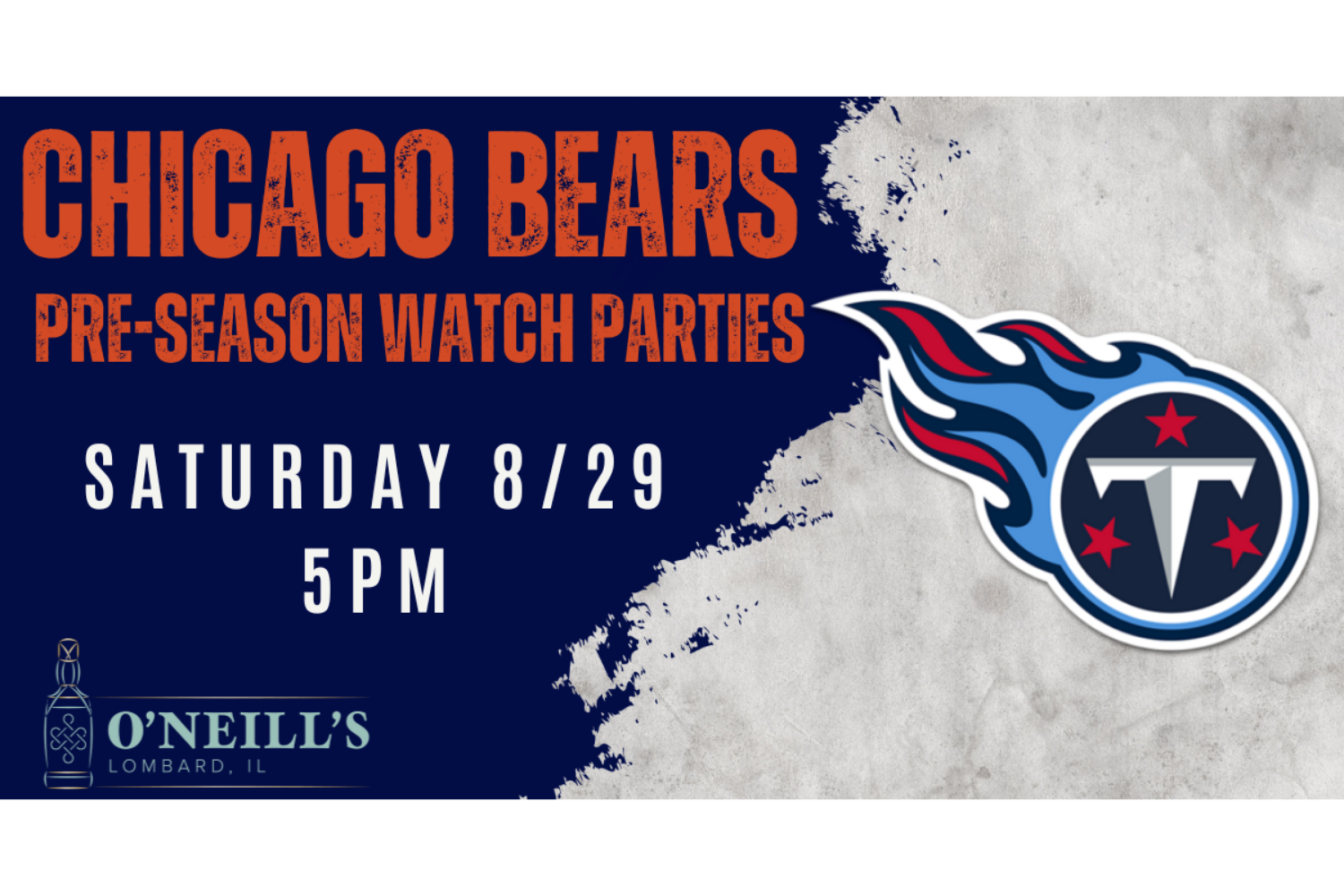 Chicago Bears’ Pre-Season Watch Party